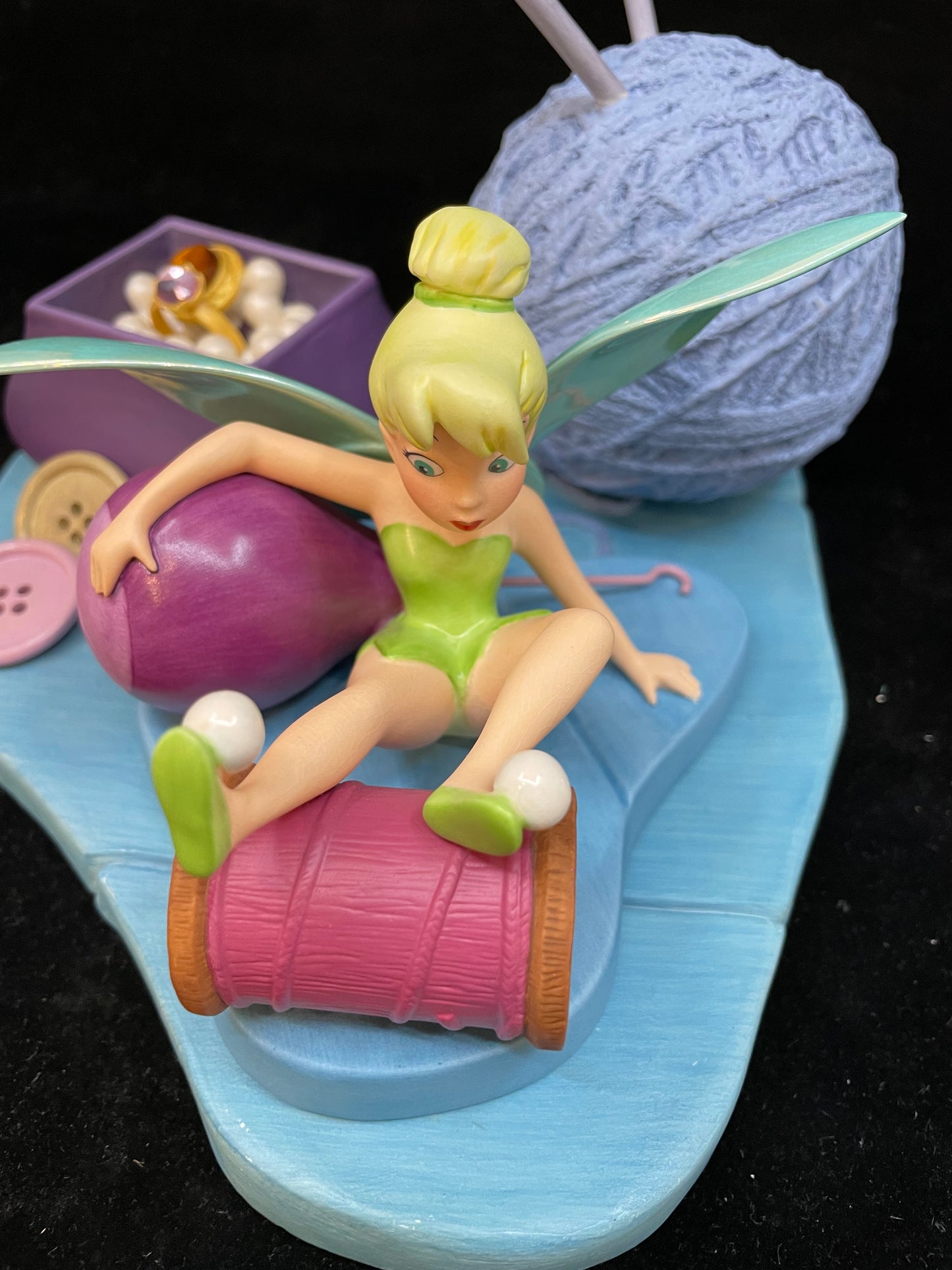 Walt Disney Classics Collection "Tinkerbell" Porcelain Figurine and Base