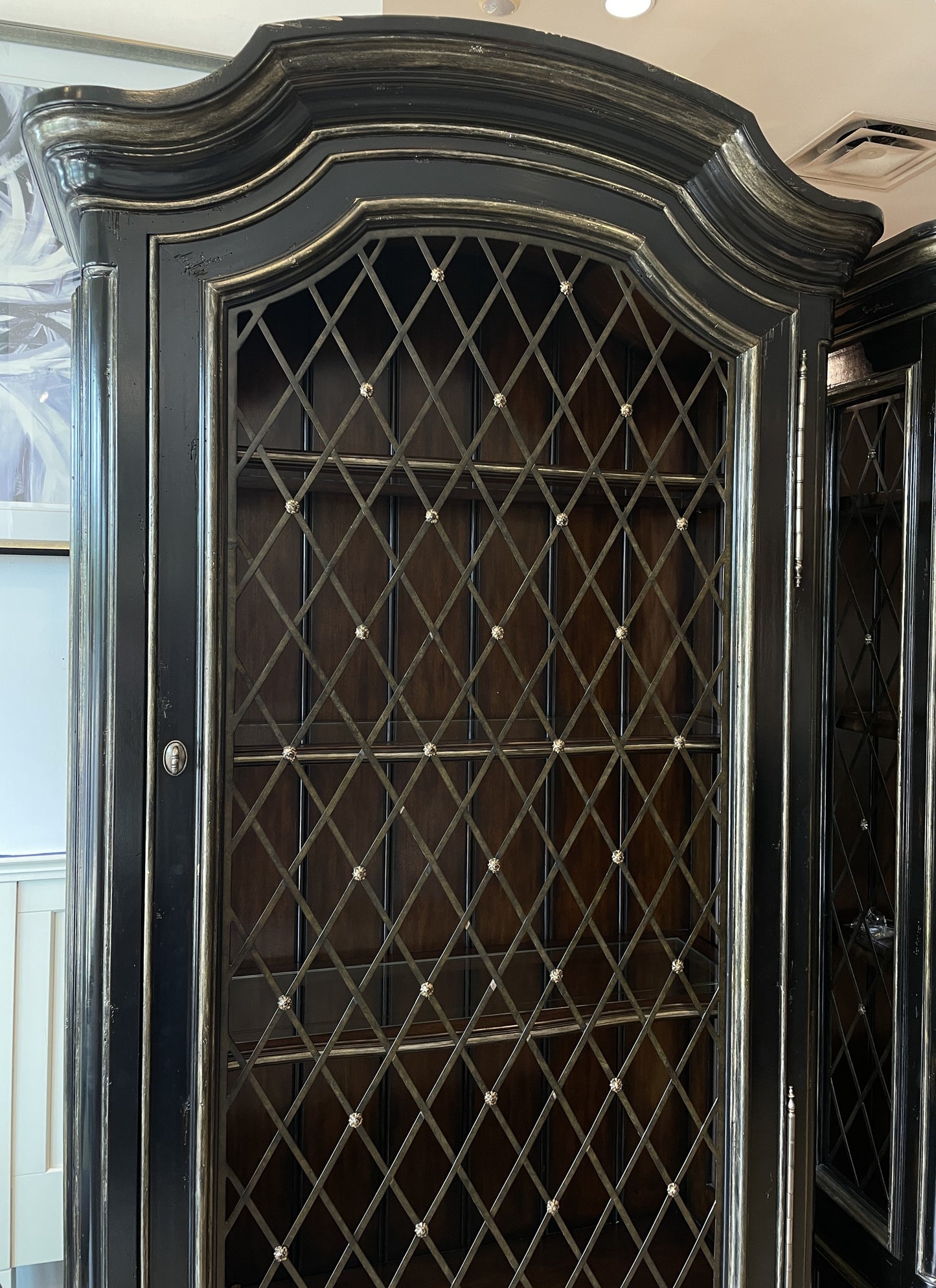 Marge Carson Grate-Front Cabinet
