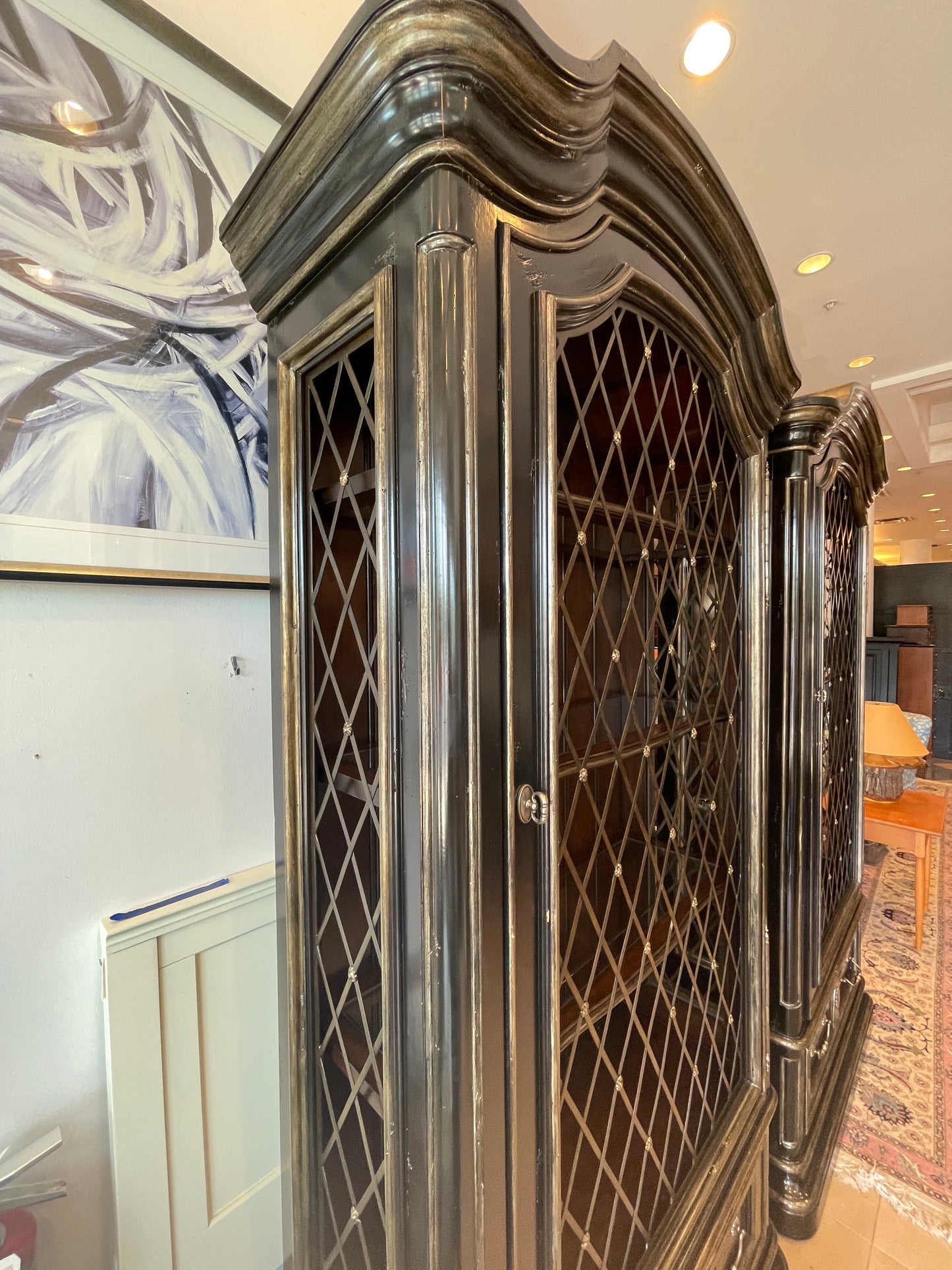 Marge Carson Grate-Front Cabinet