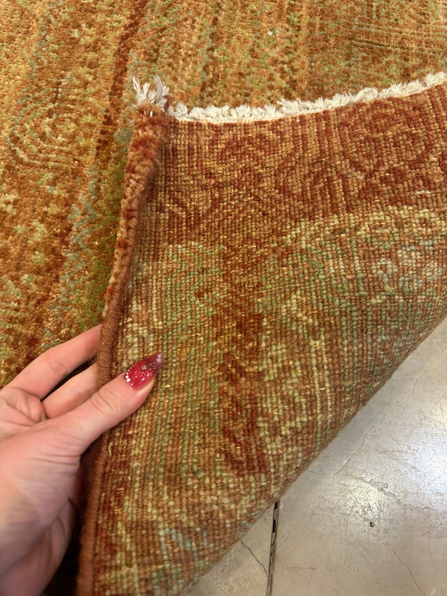 Oscar Isberian Hand Knotted Indian Rug (Approx. 14'4x9'9) (0N6001)