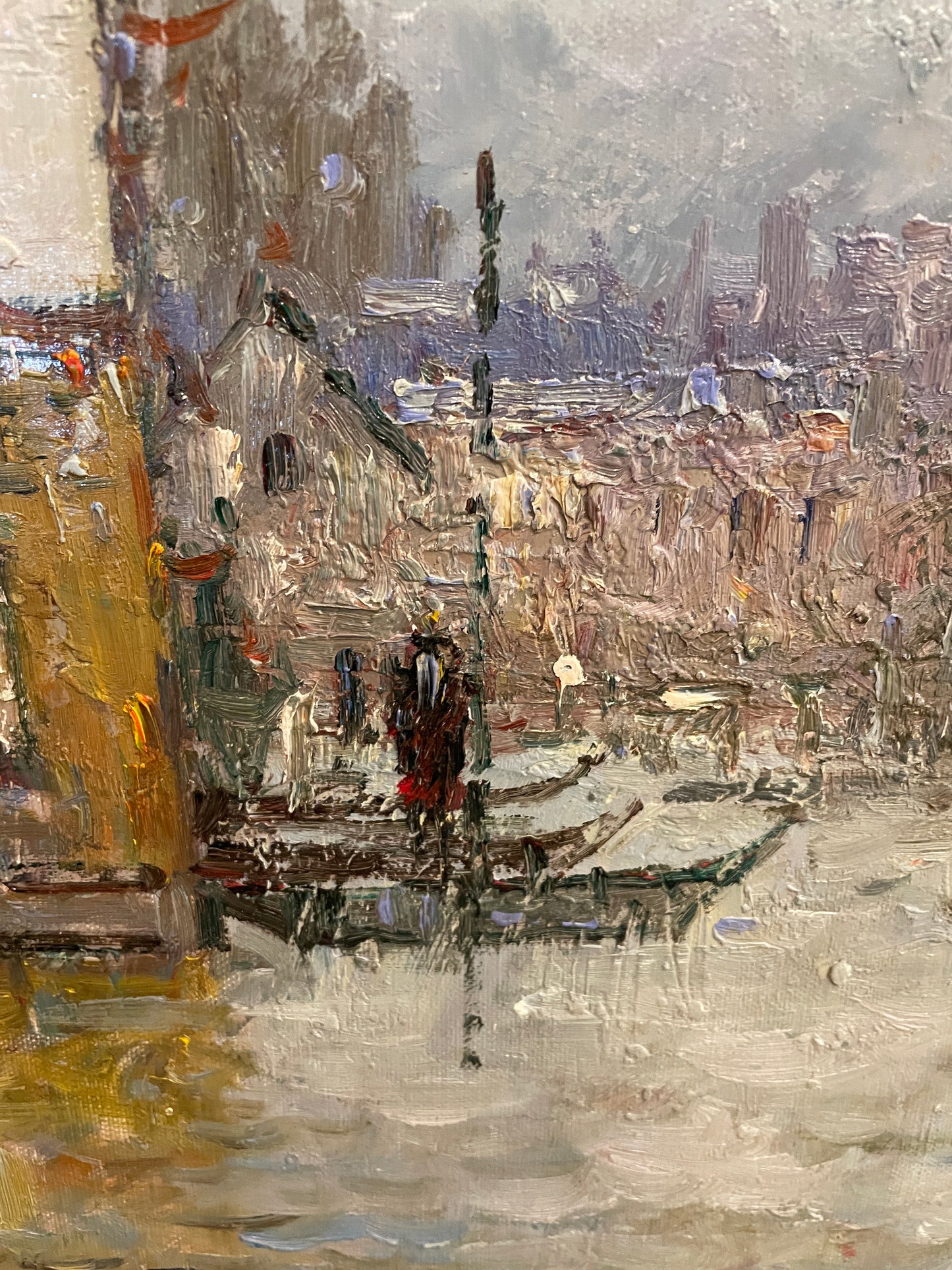 "Flood at Port Marley" after Alfred Sisley, Signed Morgan (0OT011)