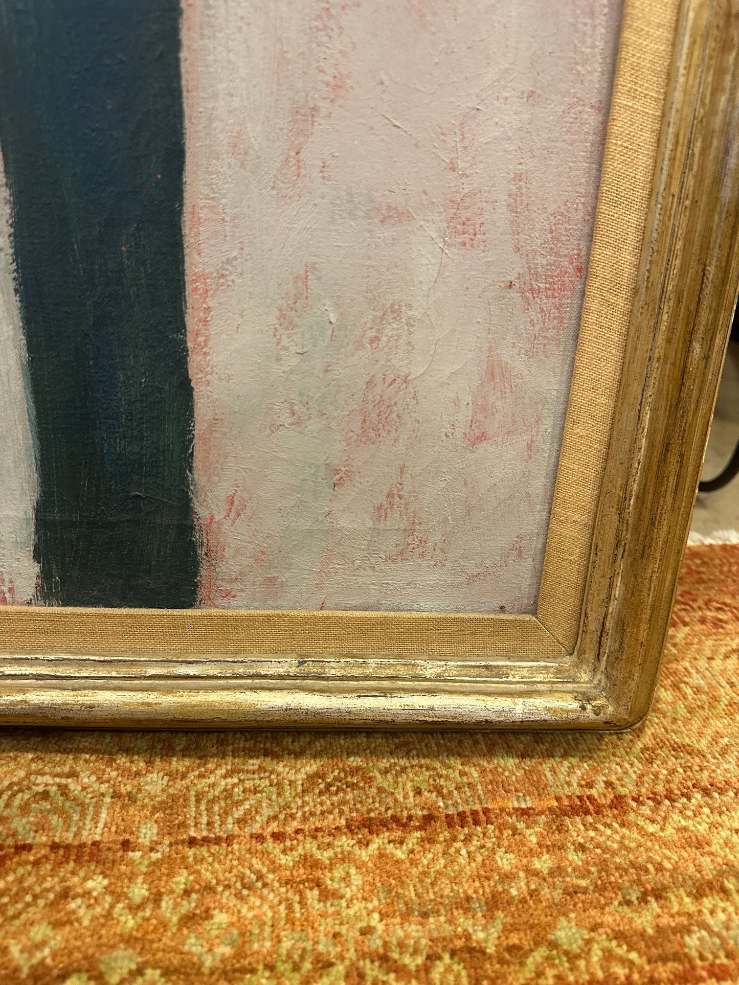 Billy Woolway Midcentury Abstract on Canvas, Acrylic (0NJ001)