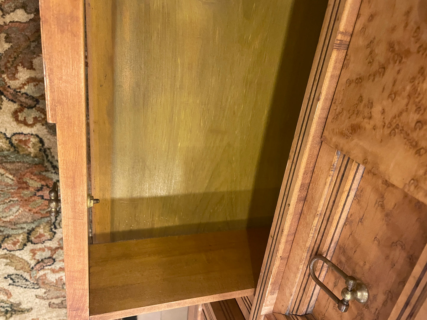 Continental 19th Century Birdseye maple with marquetry Dresser, AS IS (0H8001)