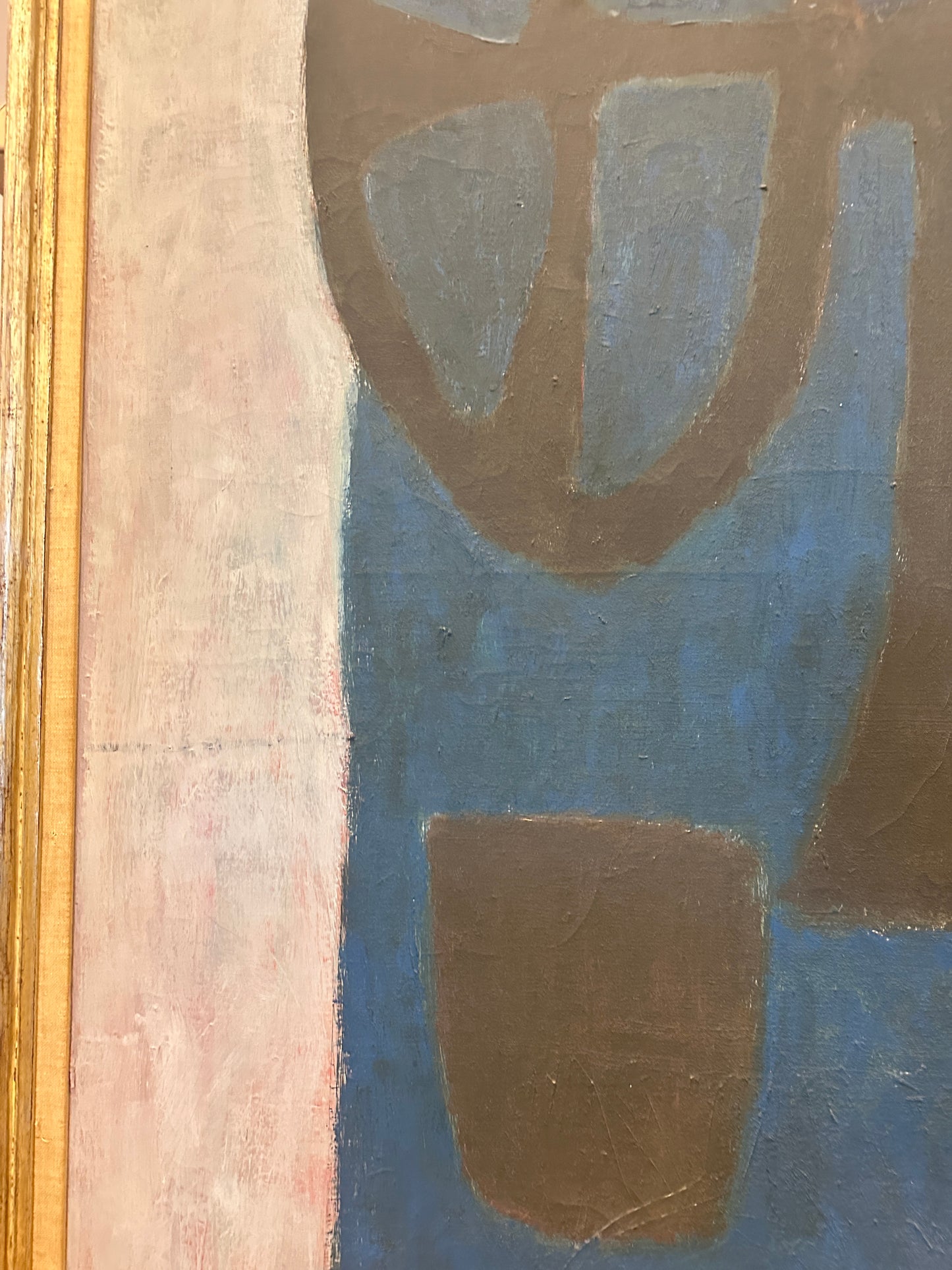 Billy Woolway Midcentury Abstract on Canvas, Acrylic (0NJ001)