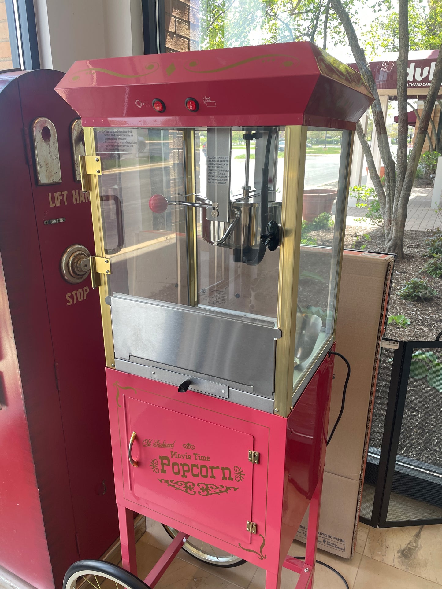 Old Fashioned Movie Time Popcorn Maker AS IS