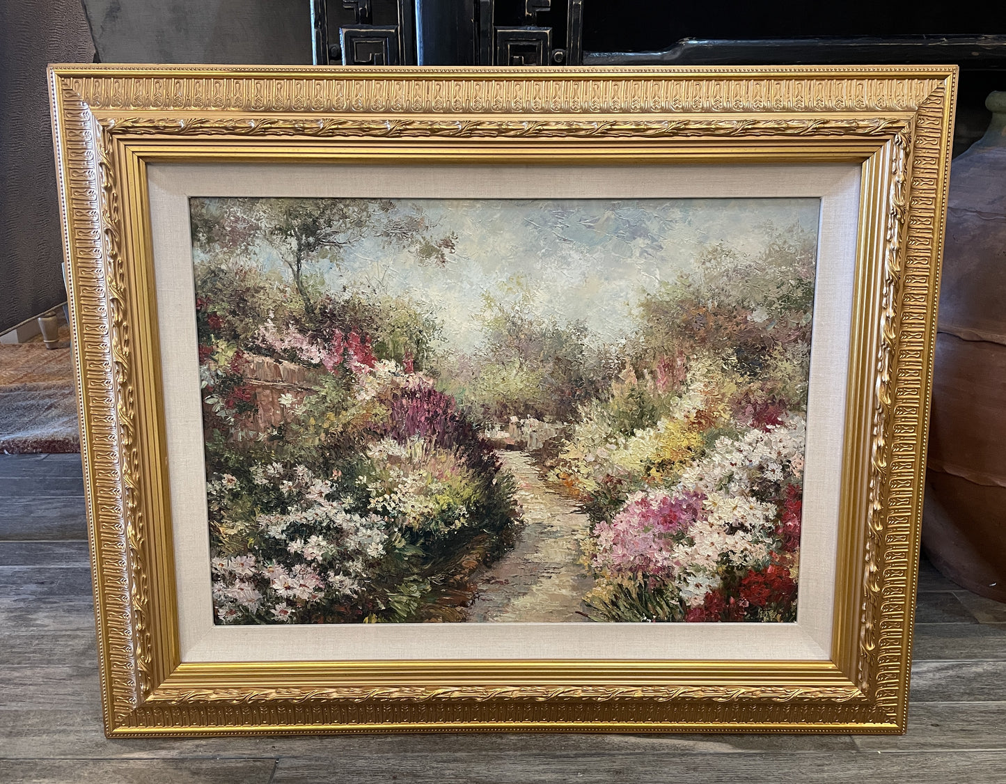 Crowell Impressionist Floral on Canvas (0OT013)