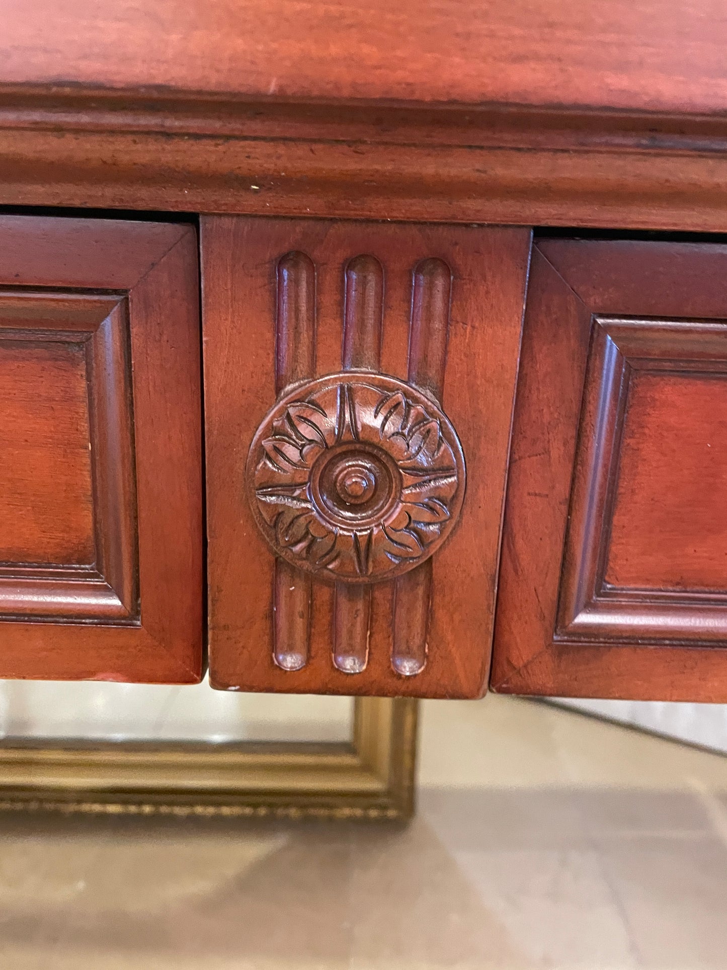 Baker Writing Desk with Leather Top (0OU001)