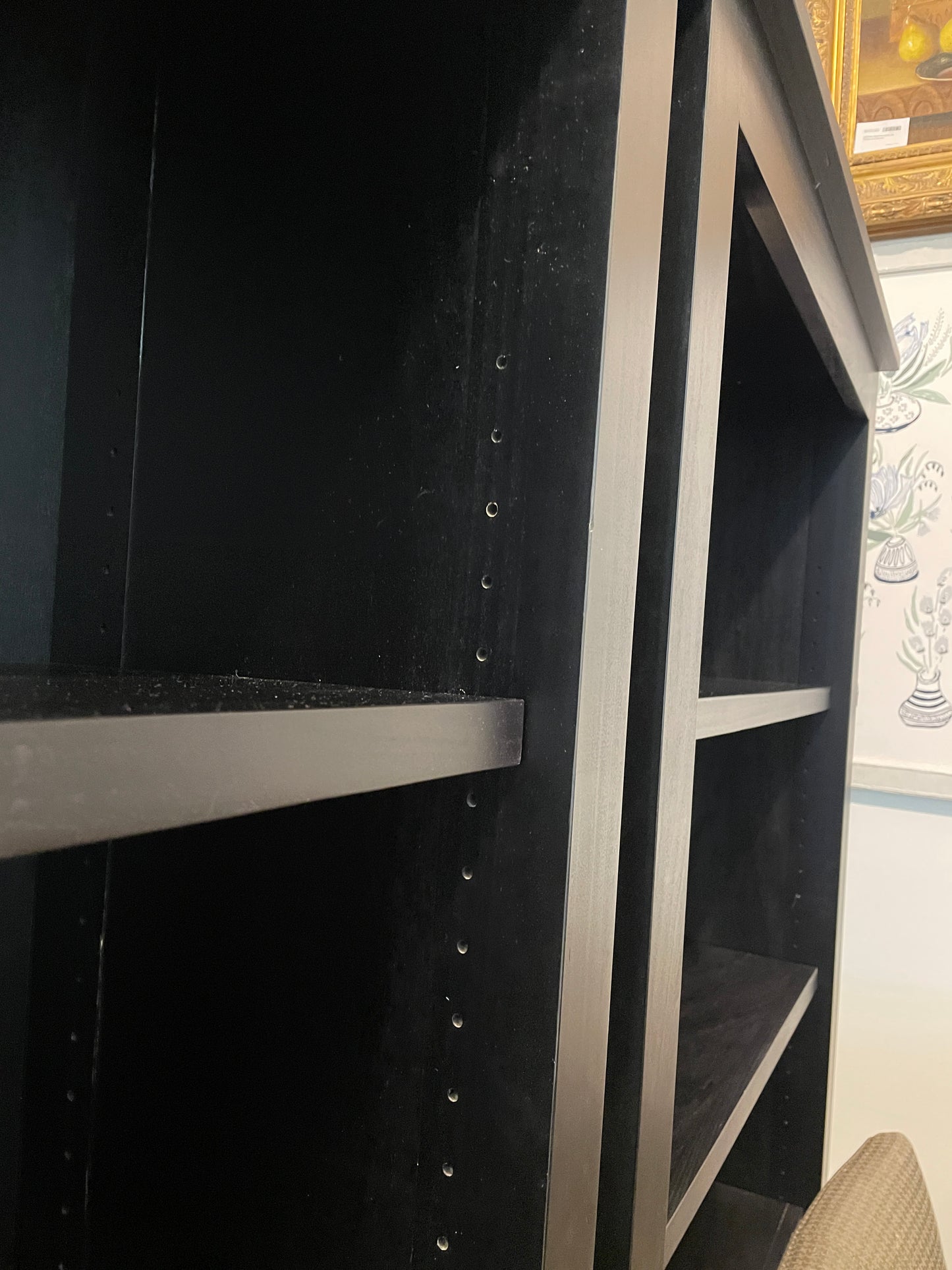 Black Bookcase (attr. Room and Board) (Two available 0OU002 0OU003)