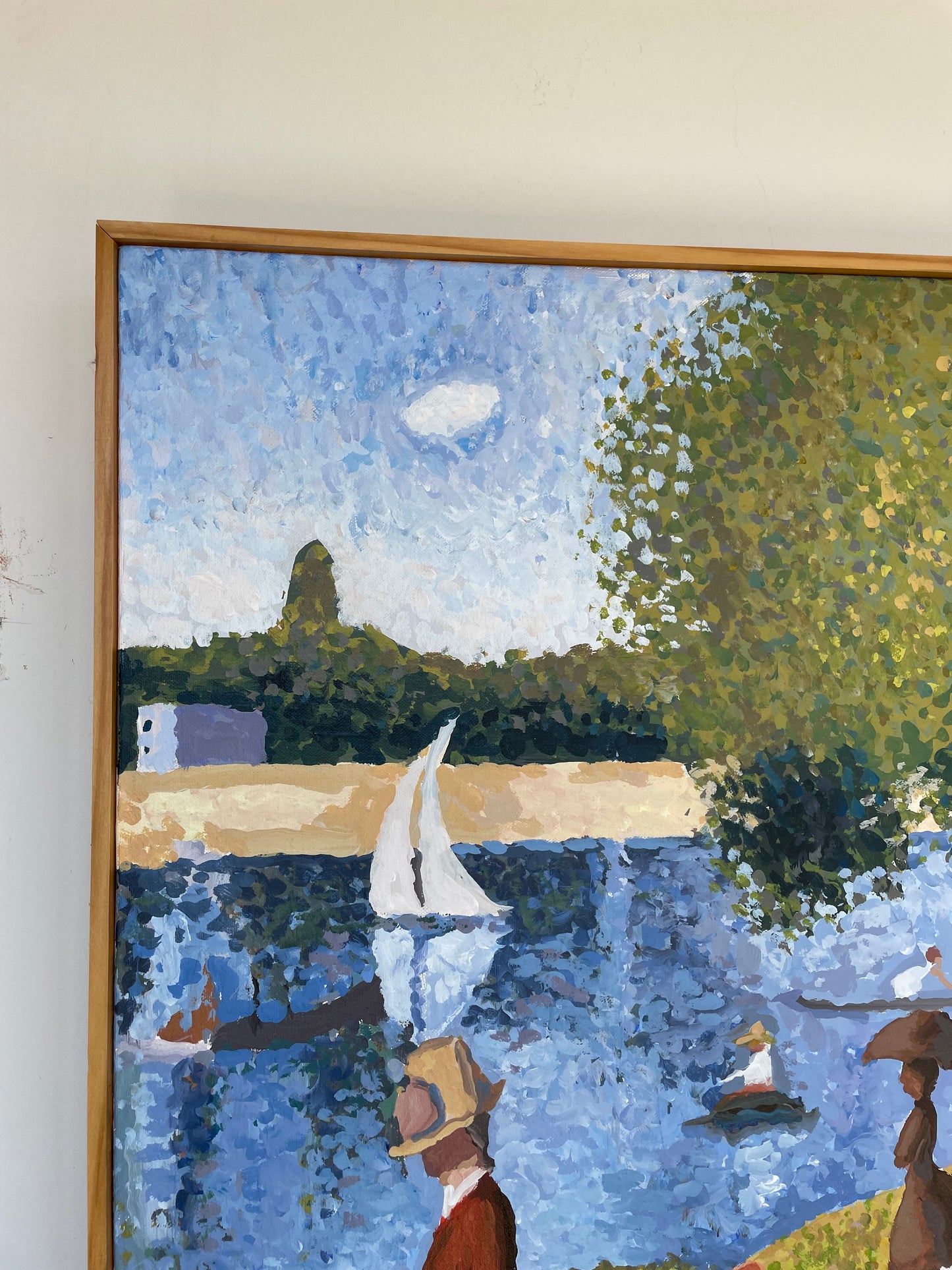 Georges Seurat "A Sunday Afternoon..." Painting on Canvas Reproduction (20573)