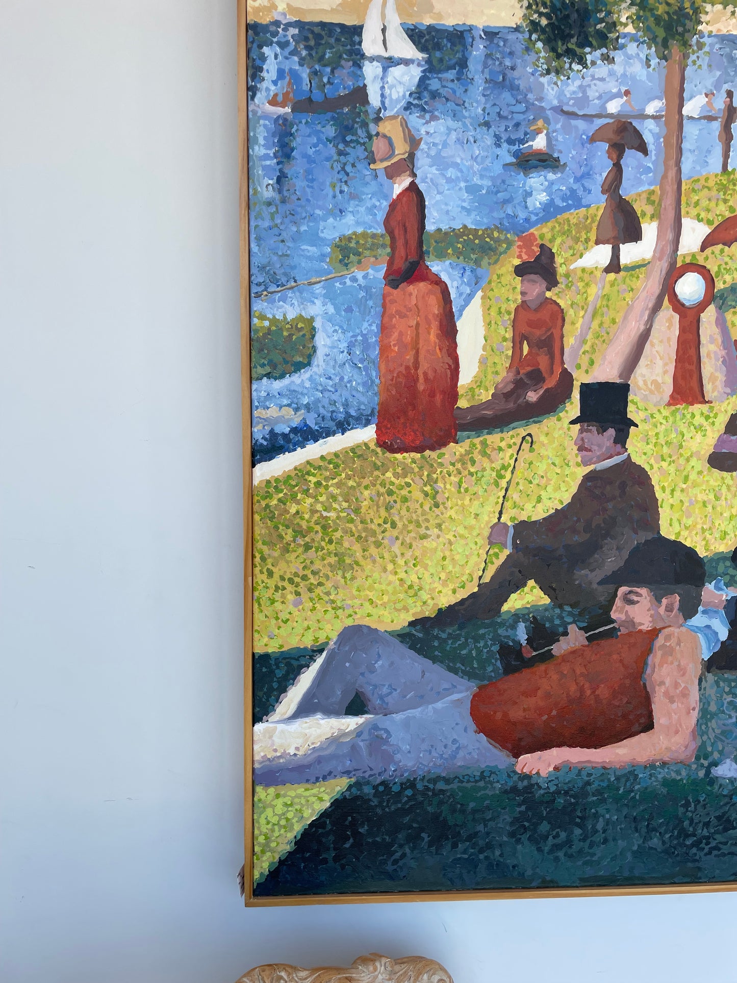 Georges Seurat "A Sunday Afternoon..." Painting on Canvas Reproduction (20573)