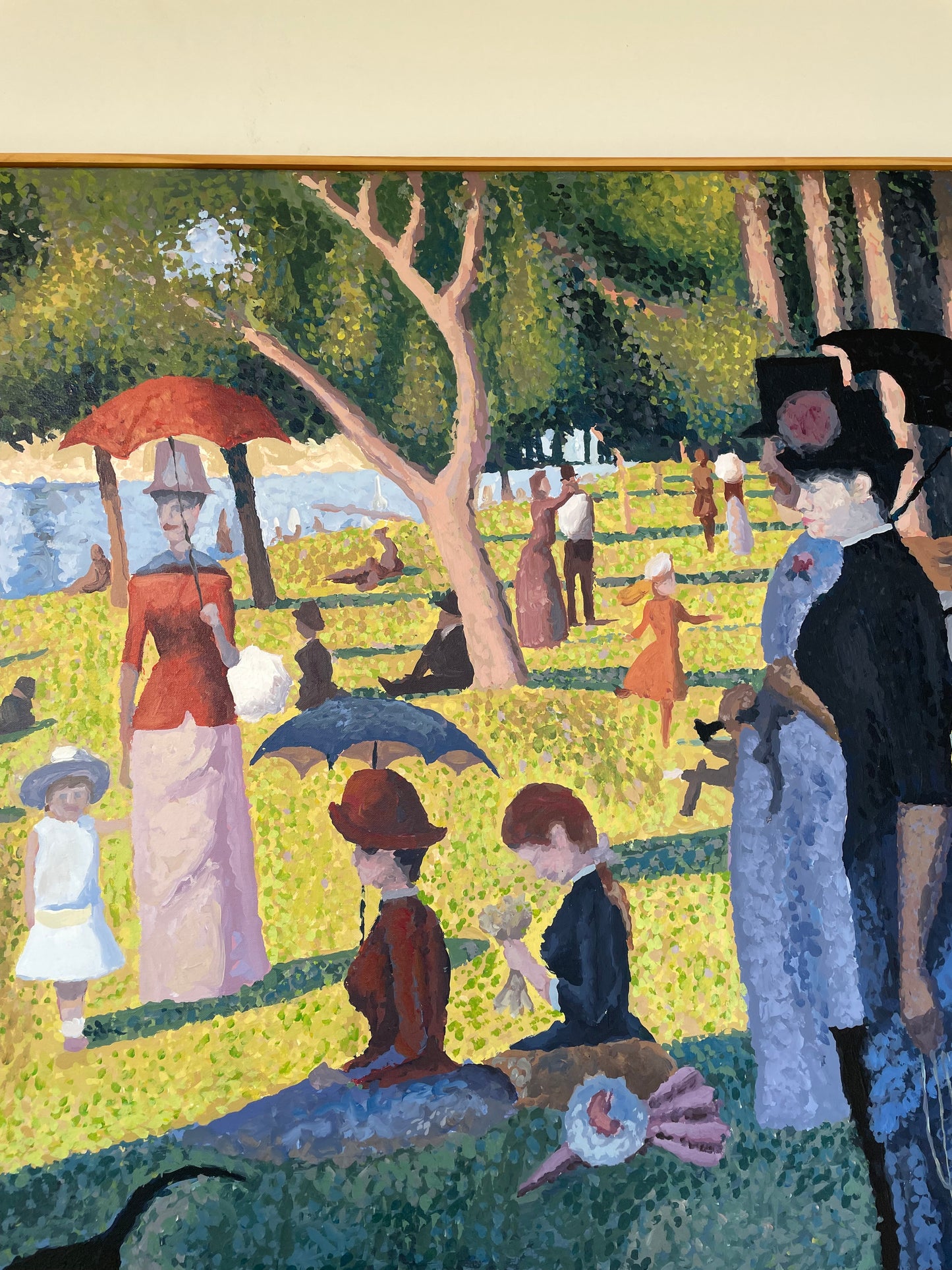 Georges Seurat "A Sunday Afternoon..." Painting on Canvas Reproduction (20573)