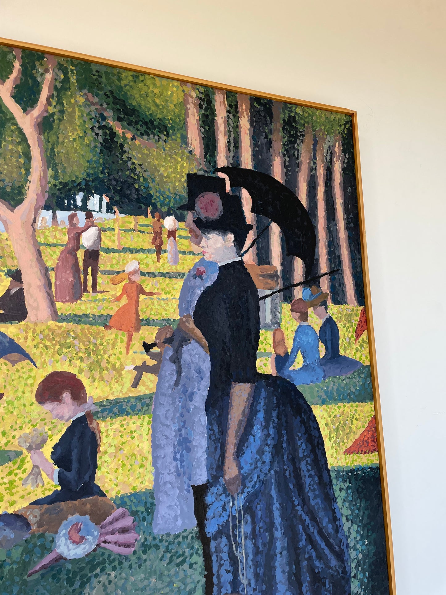 Georges Seurat "A Sunday Afternoon..." Painting on Canvas Reproduction (20573)