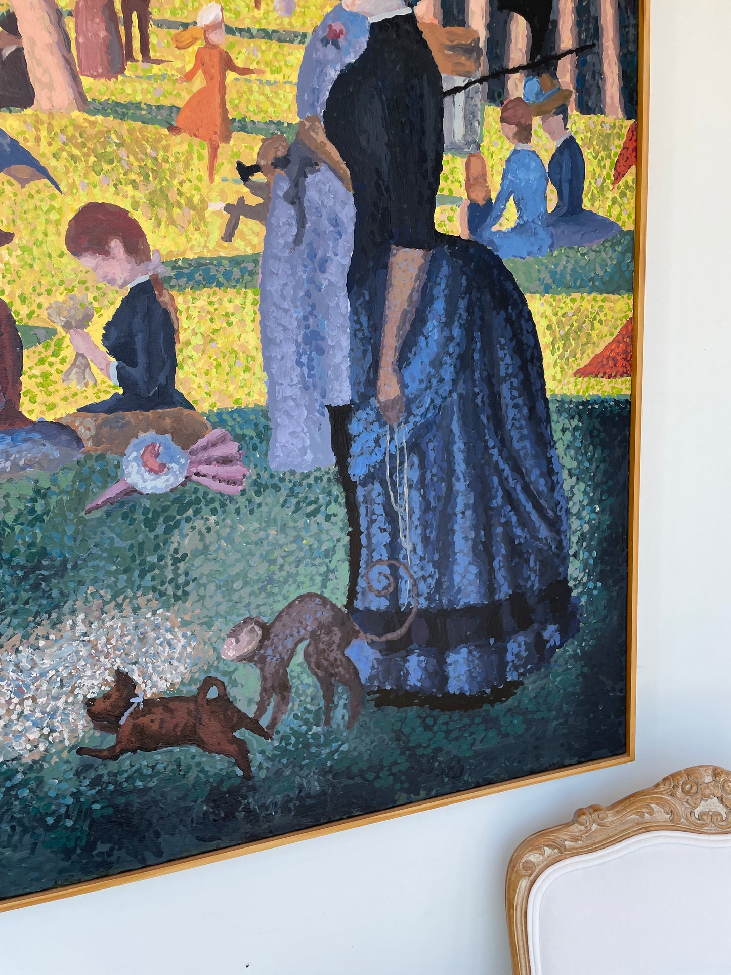 Georges Seurat "A Sunday Afternoon..." Painting on Canvas Reproduction (20573)