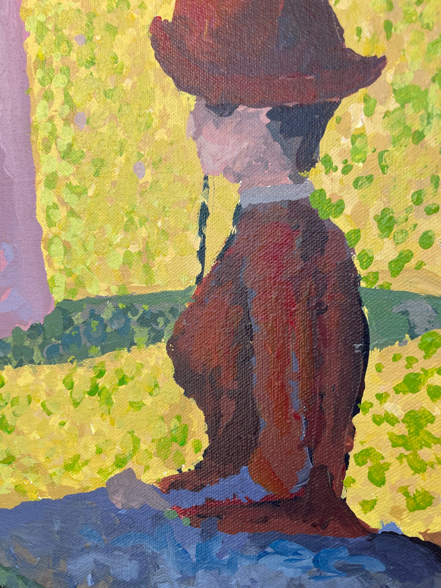 Georges Seurat "A Sunday Afternoon..." Painting on Canvas Reproduction (20573)