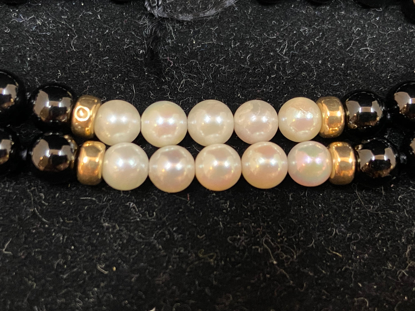 Pearl and Onyx Bracelet (20793)