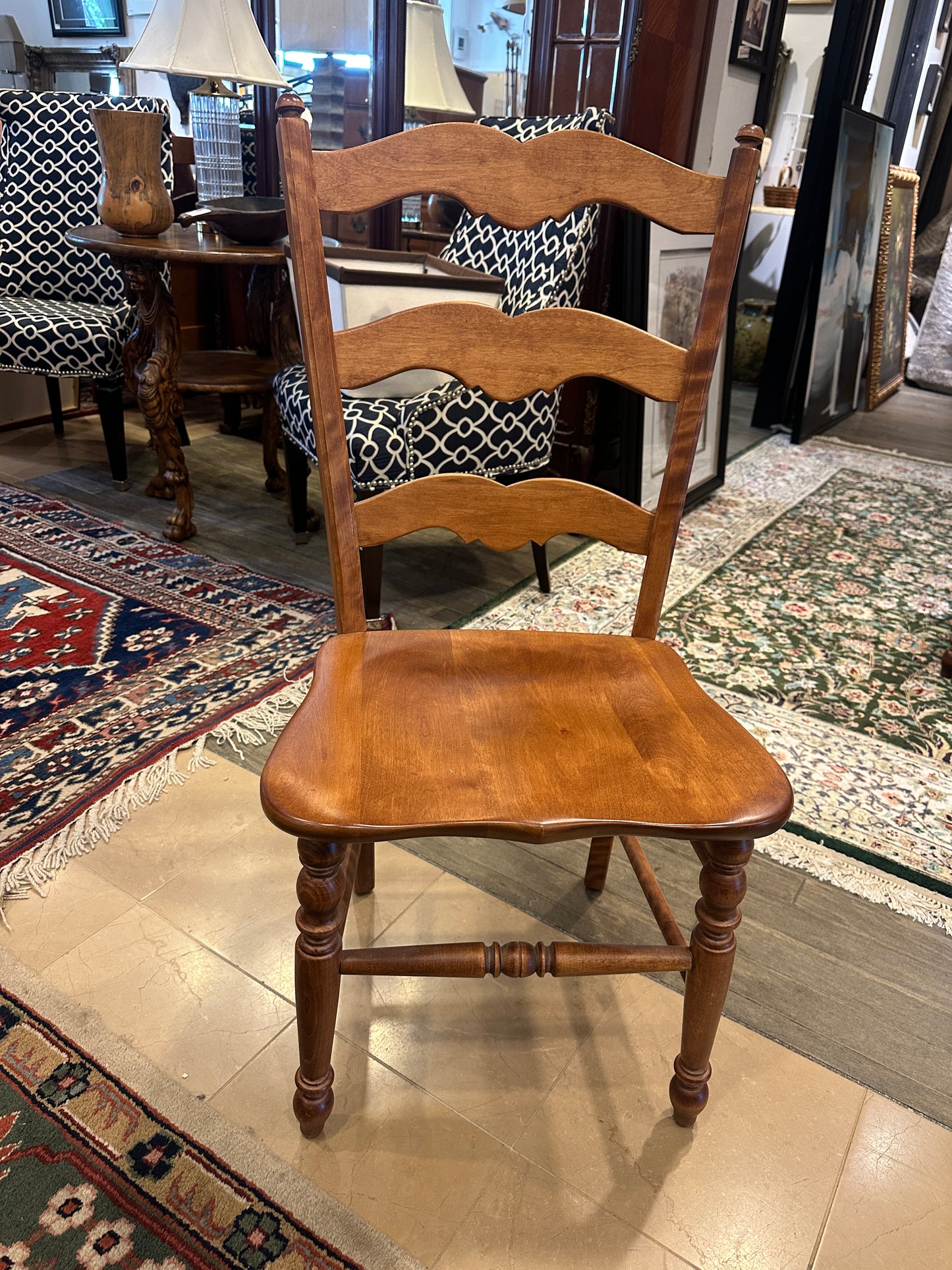 4 Nichols and Stone Maple Dining Chairs, a set, AS IS (0NM001)