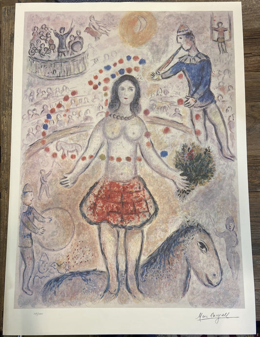 Marc Chagall "Dancer and Flutist" Lithograph 149/1000 (27803)