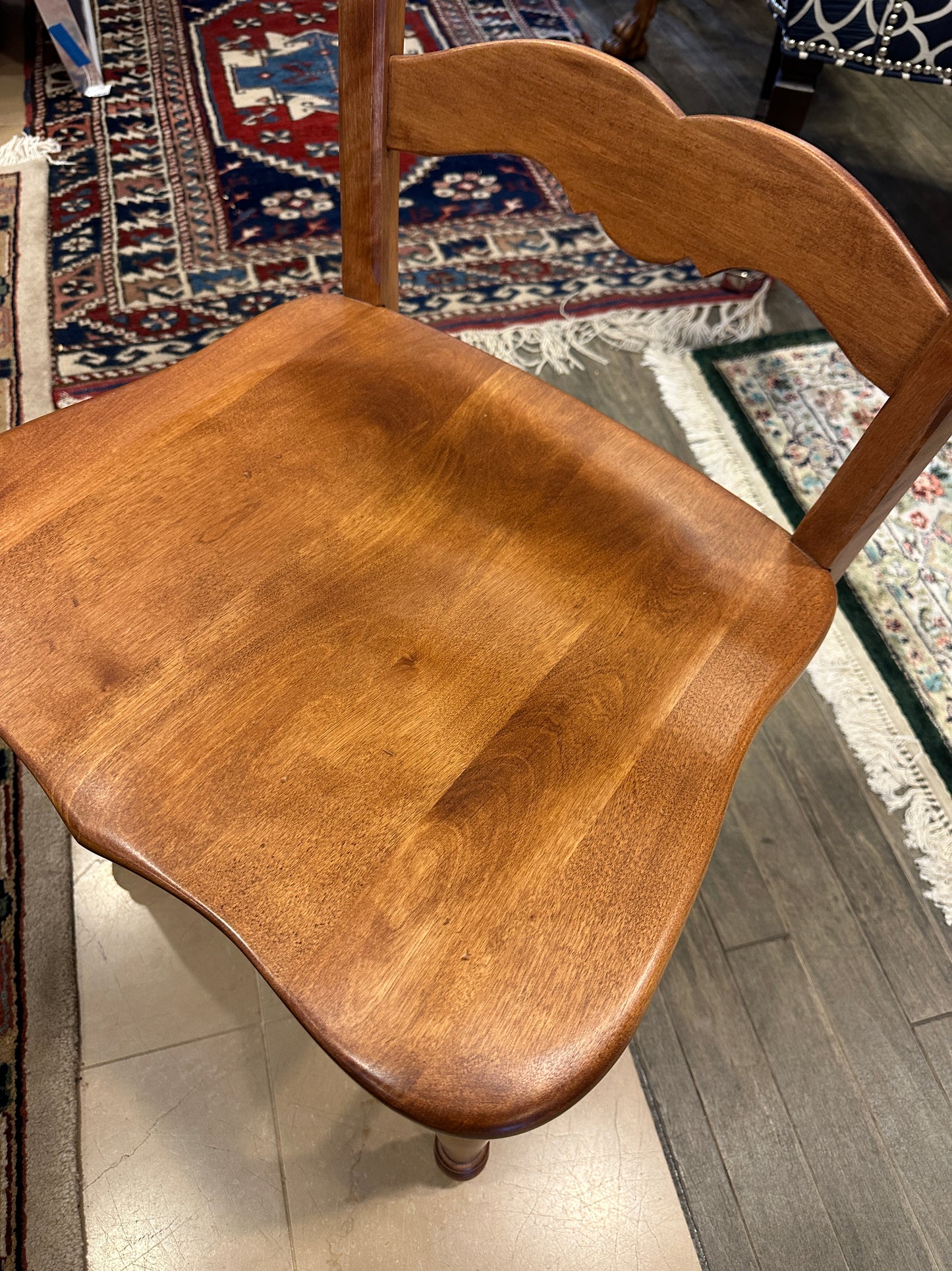 4 Nichols and Stone Maple Dining Chairs, a set, AS IS (0NM001)