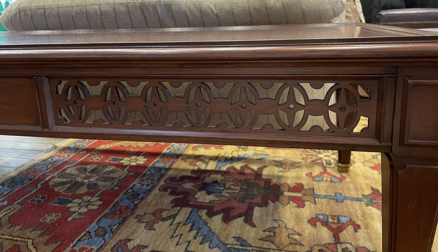 Baker Coffee Table with Fretwork (0OU00D)