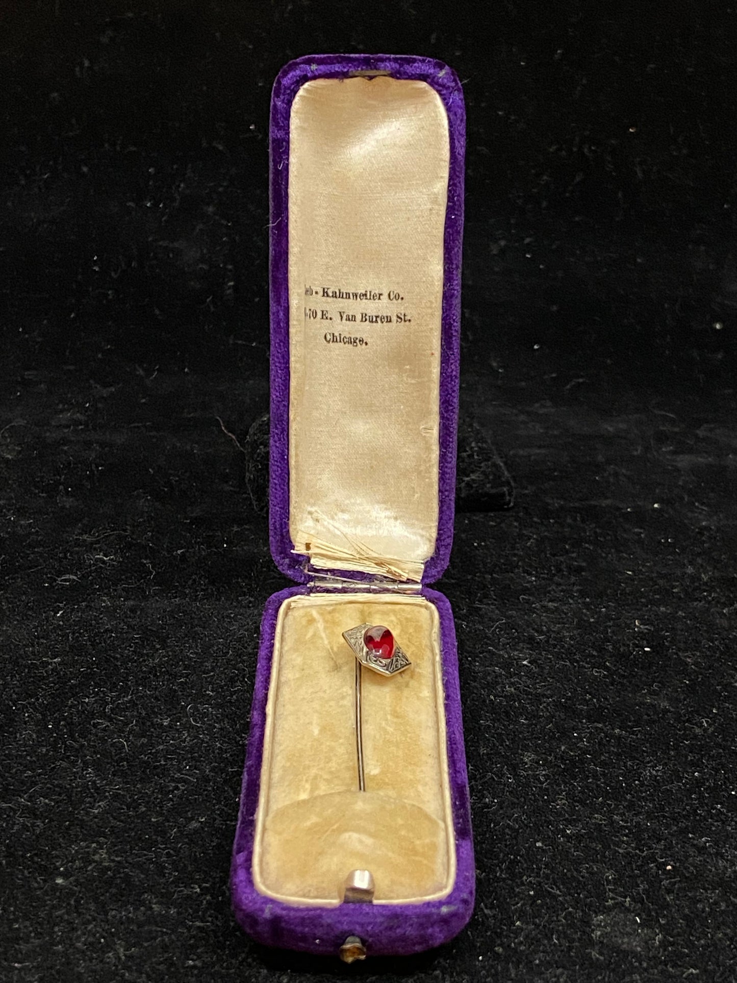 Stick Pin With Red Gem (18716)