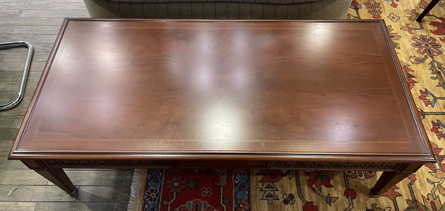 Baker Coffee Table with Fretwork (0OU00D)