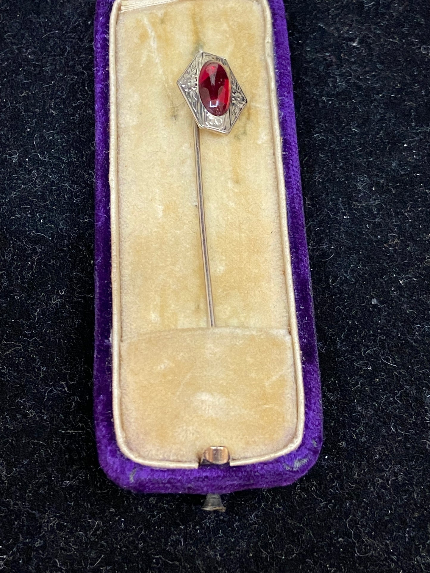 Stick Pin With Red Gem (18716)