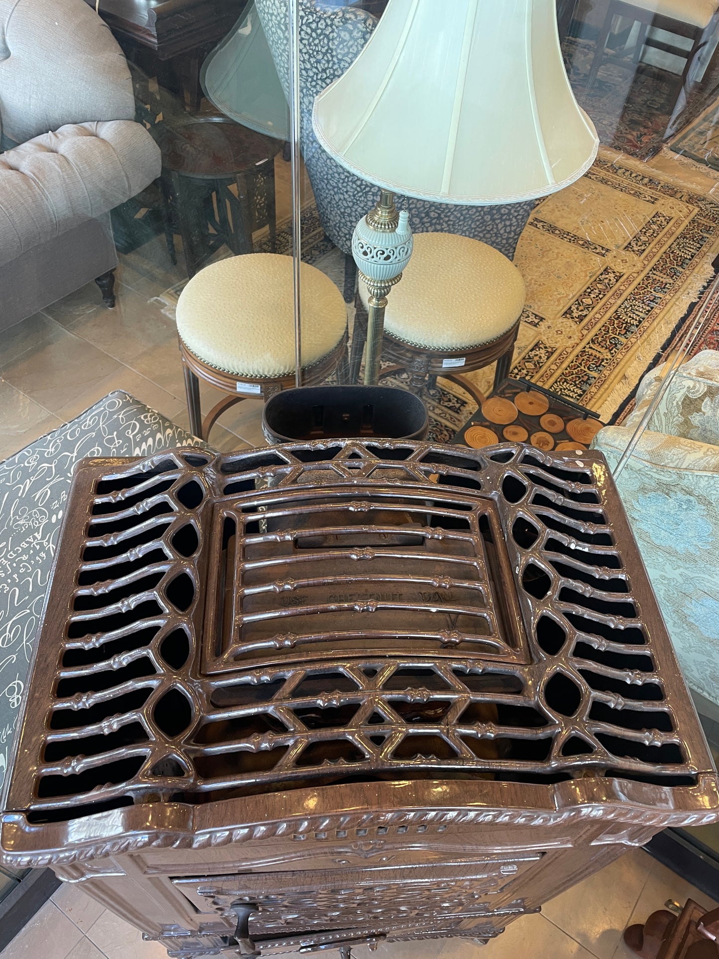 Enameled Wood Burning Stove "Golden Dawn" (0HF001)
