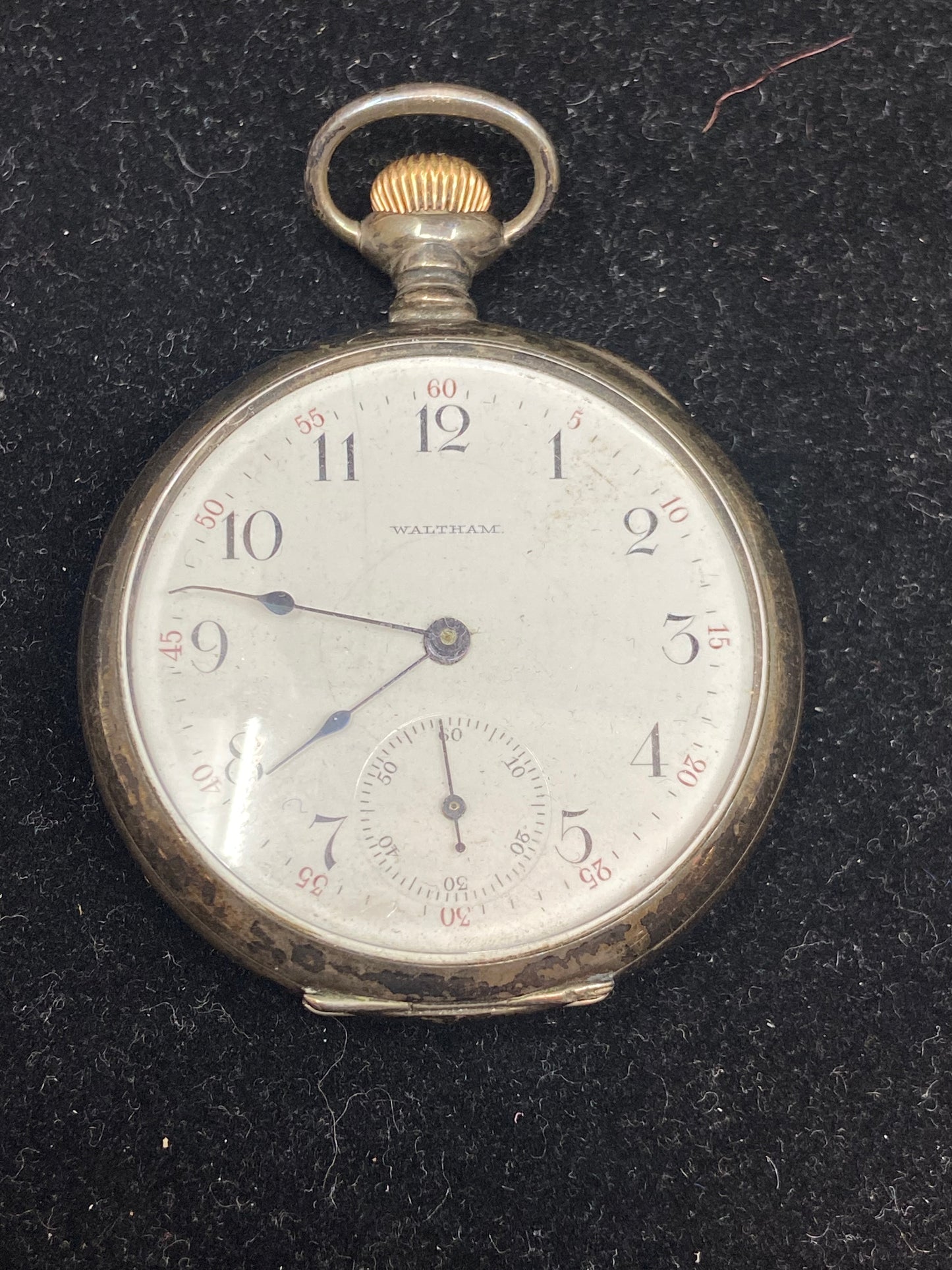 Sterling Waltham Pocket Watch (As Is) (21704)