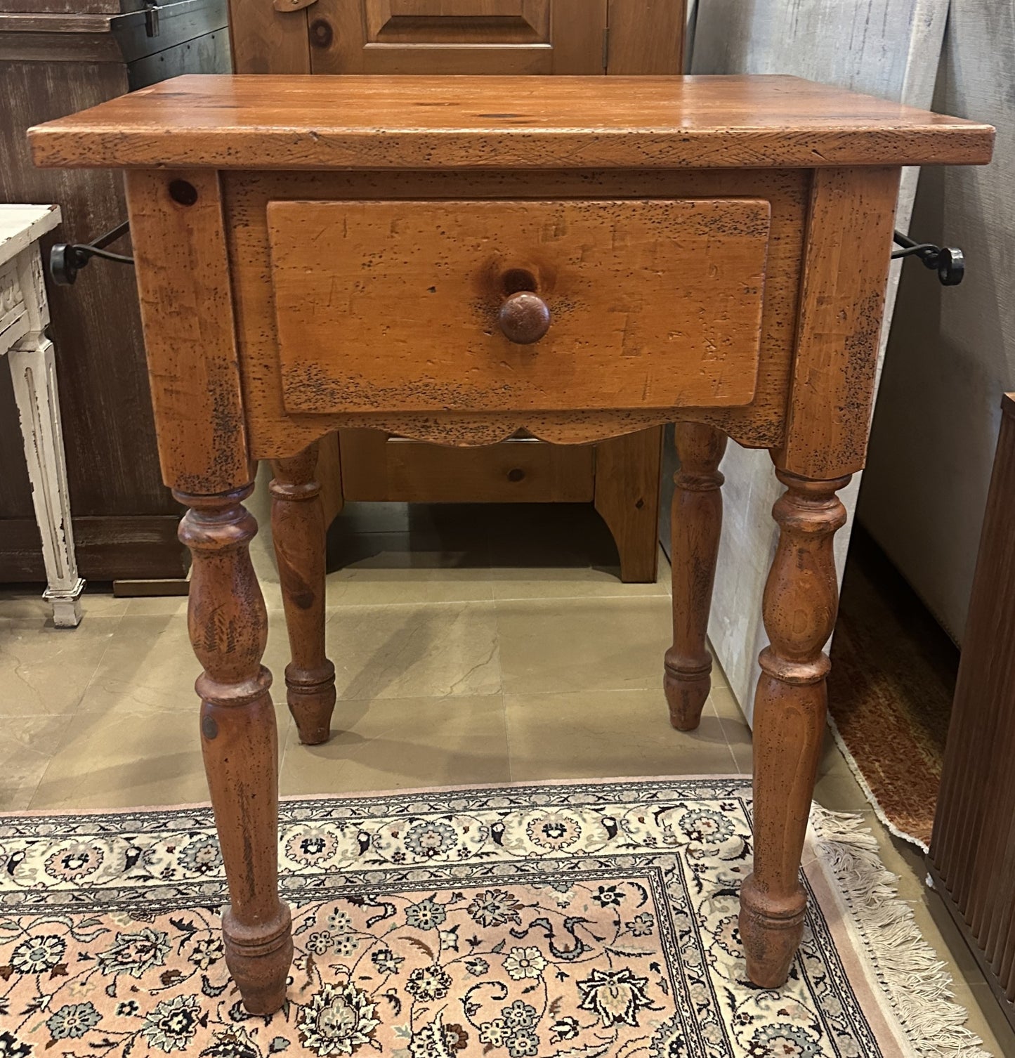 Butcher Block with Towel Rack (0C400W)