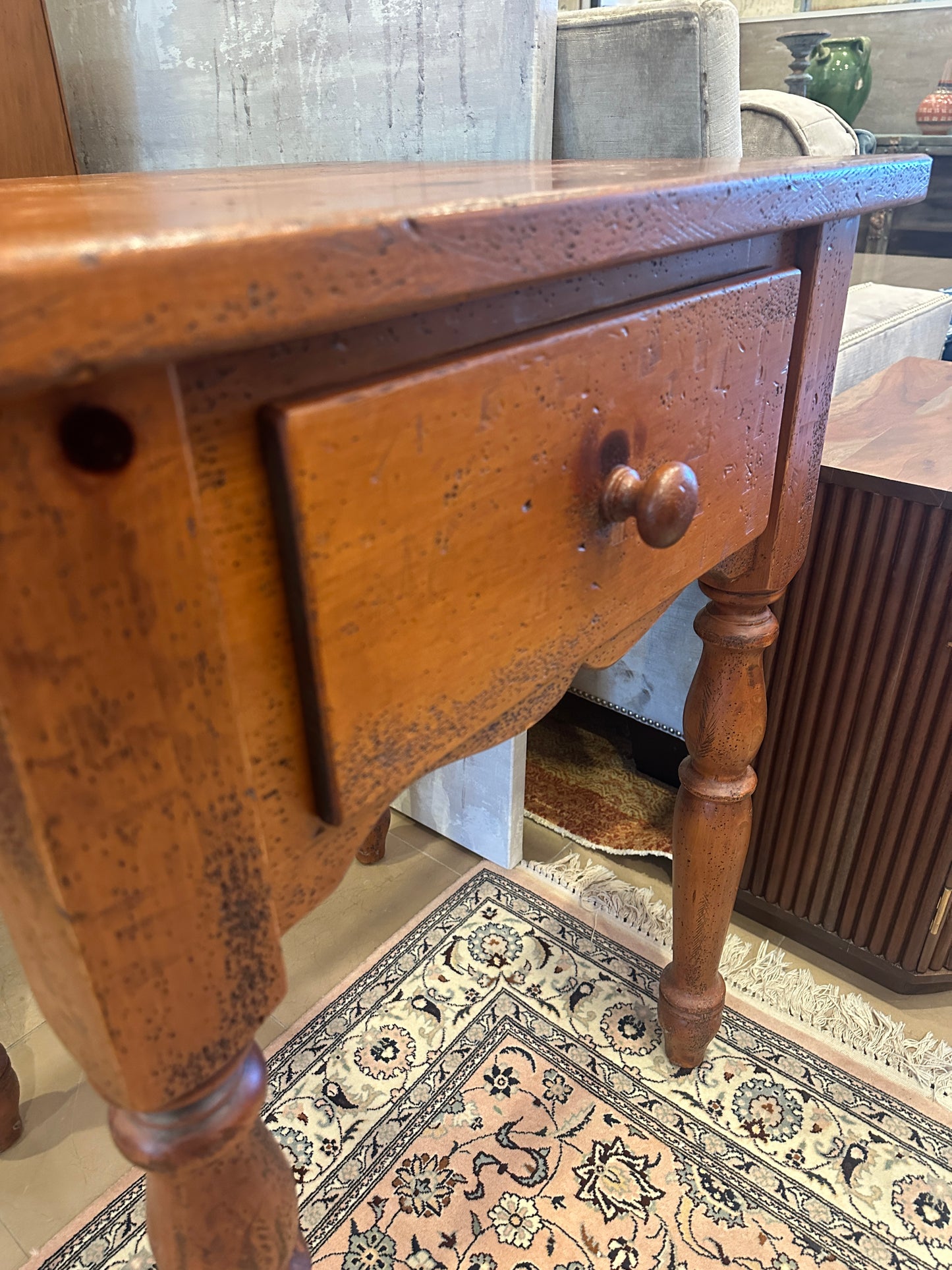 Butcher Block with Towel Rack (0C400W)