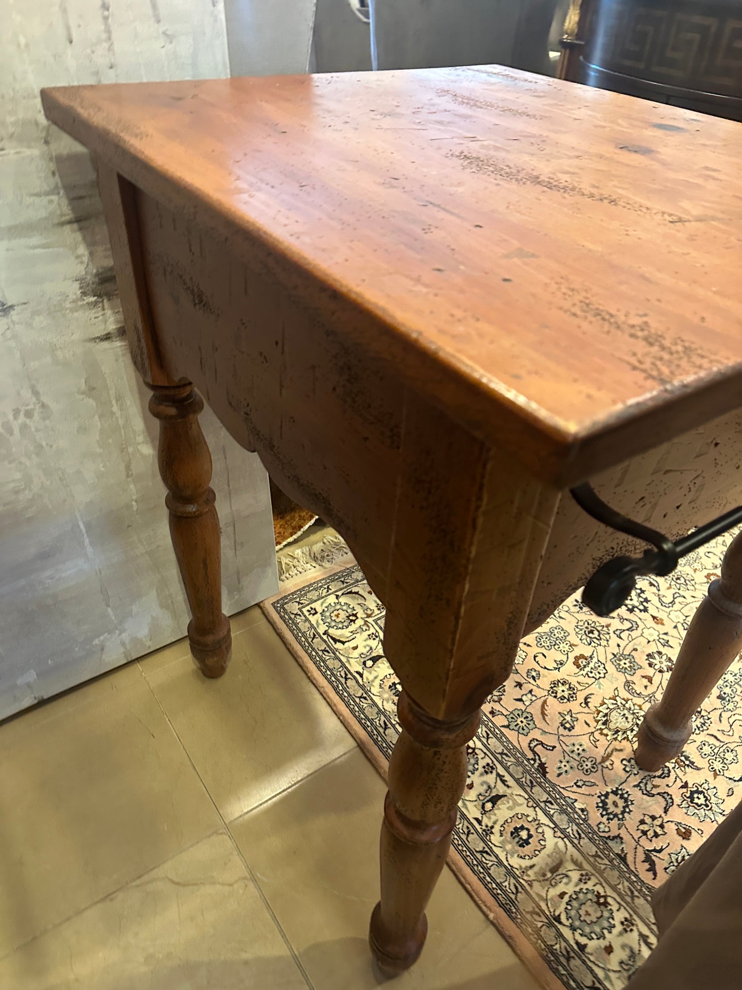 Butcher Block with Towel Rack (0C400W)