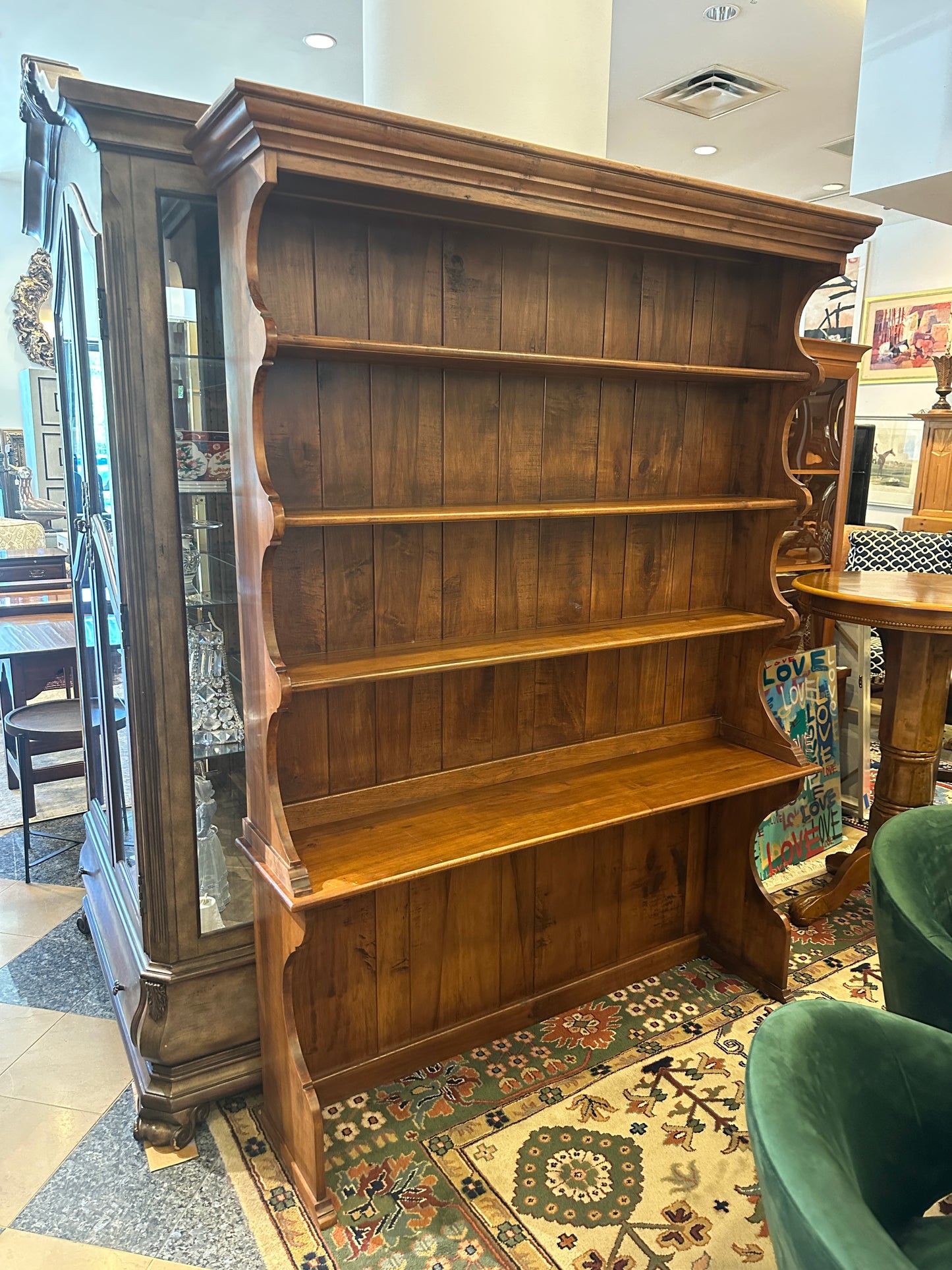 Early American Hard Rock Maple Open Hutch (0C400V)
