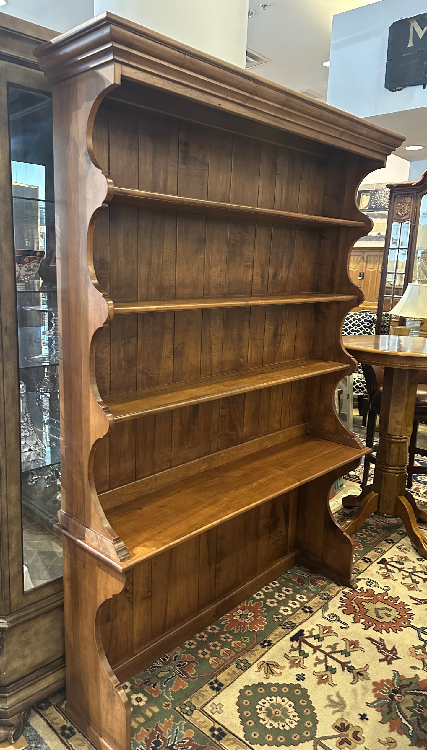 Early American Hard Rock Maple Open Hutch (0C400V)