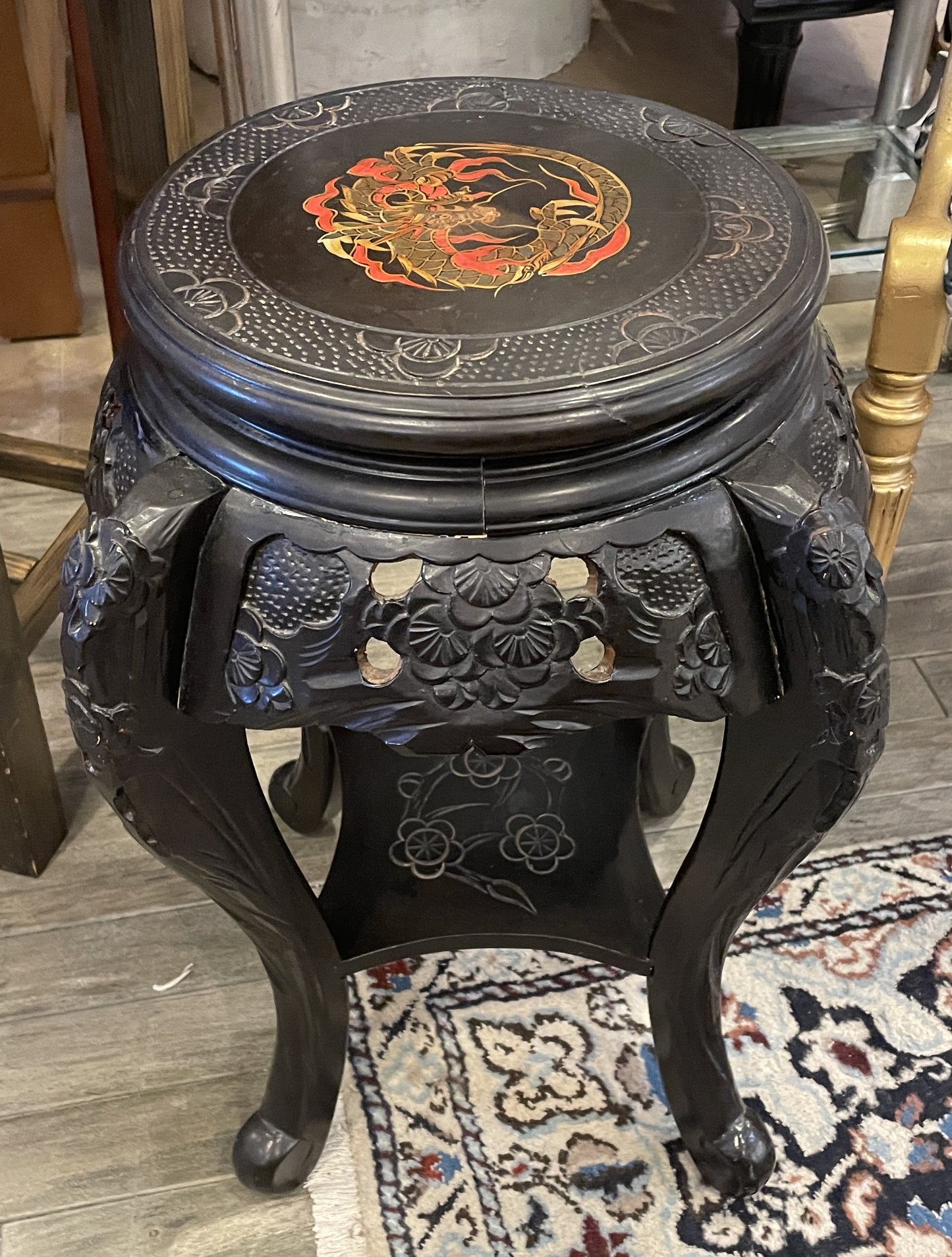Chinese Plant Stand, Antique (Two Available) (0HK002)