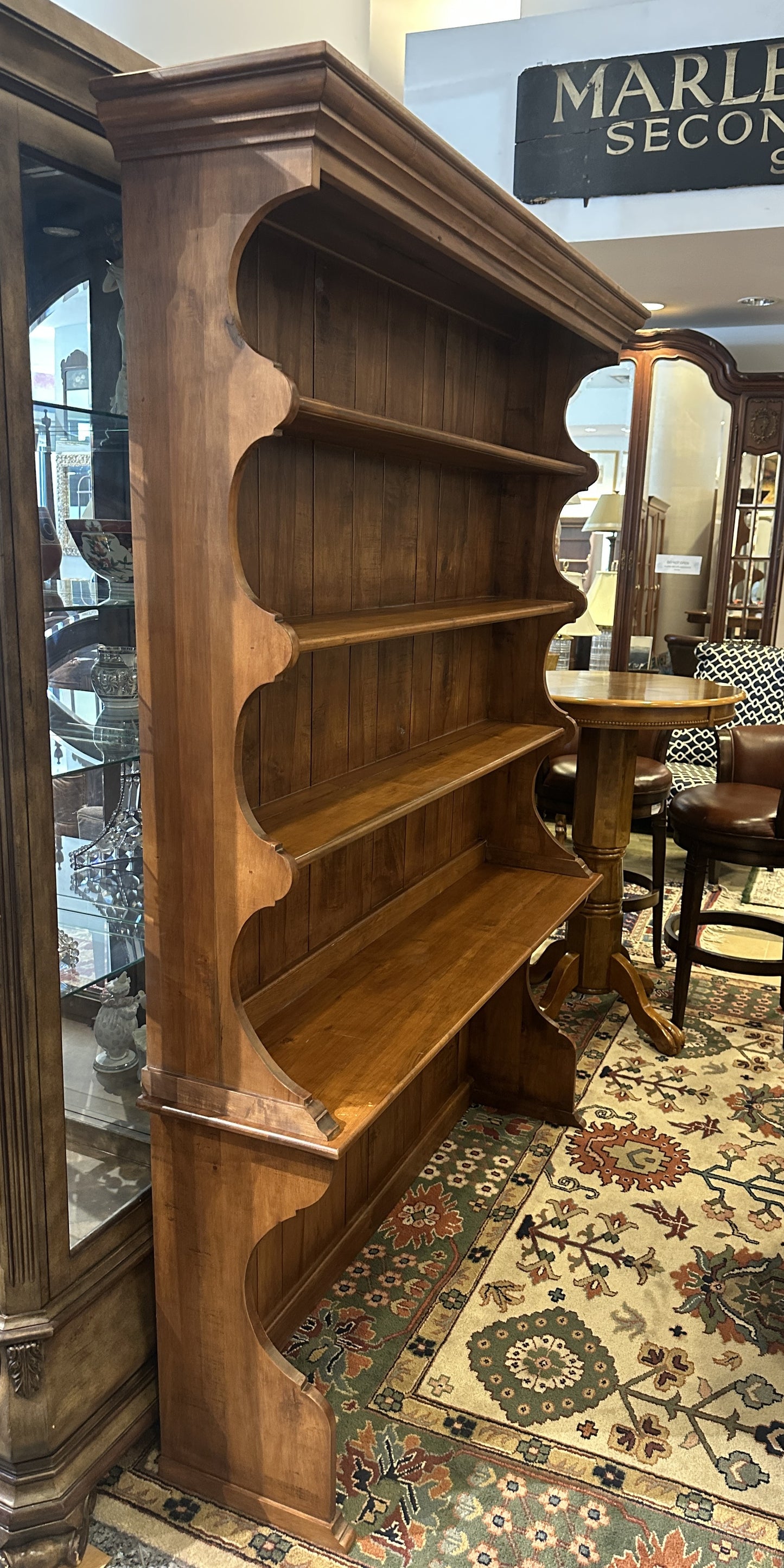 Early American Hard Rock Maple Open Hutch (0C400V)