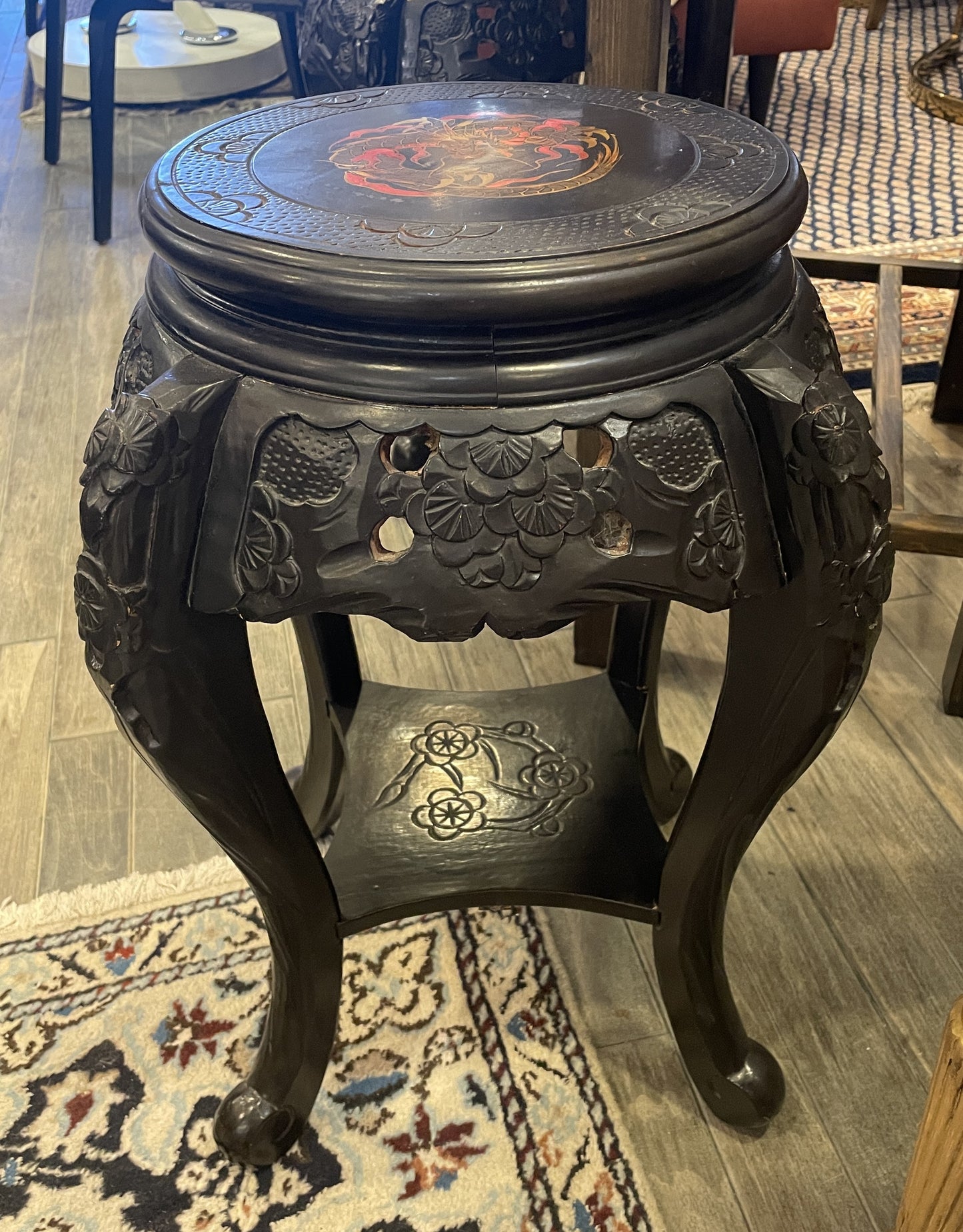 Chinese Plant Stand, Antique (Two Available) (0HK002)