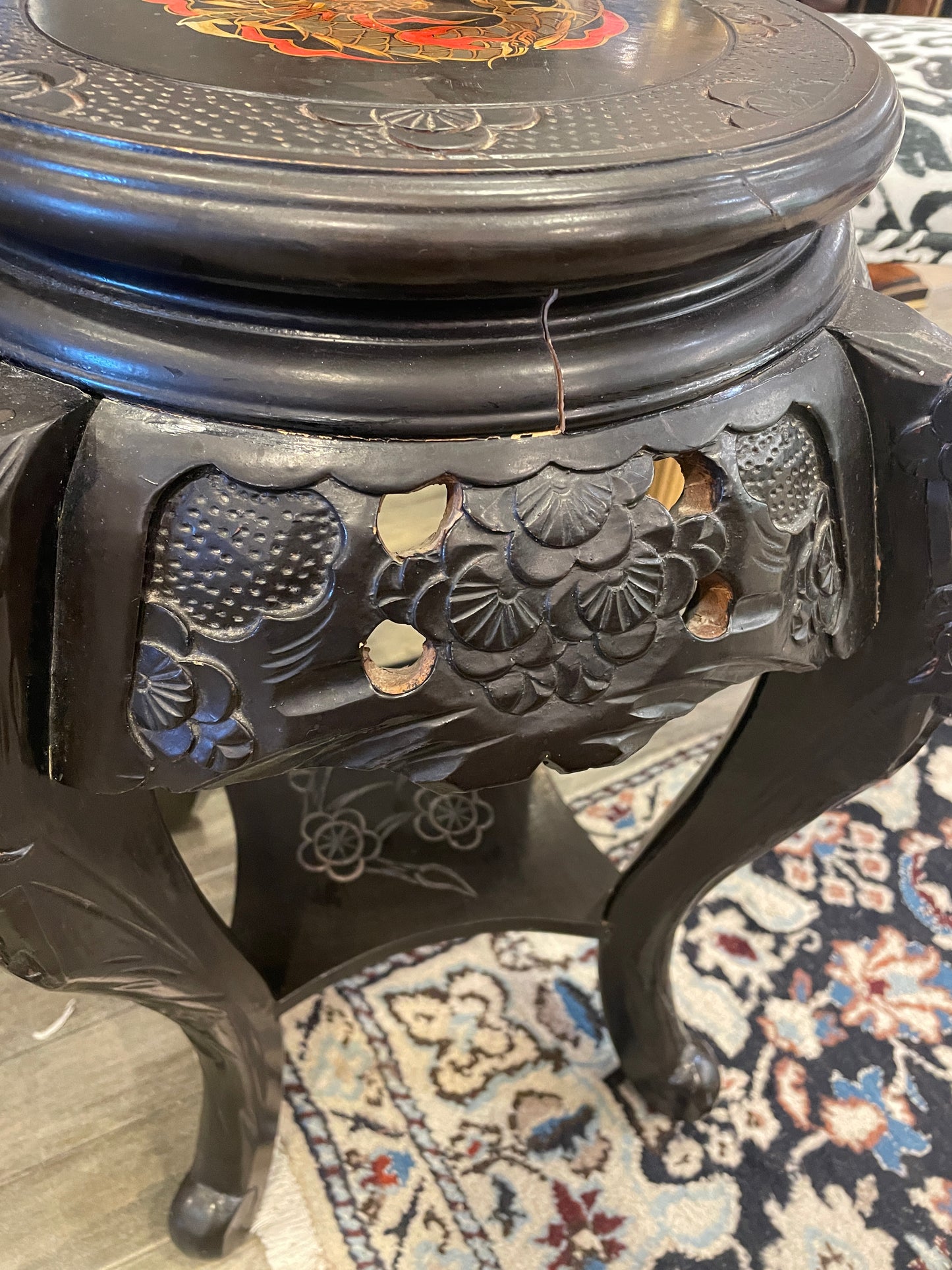 Chinese Plant Stand, Antique (Two Available) (0HK002)