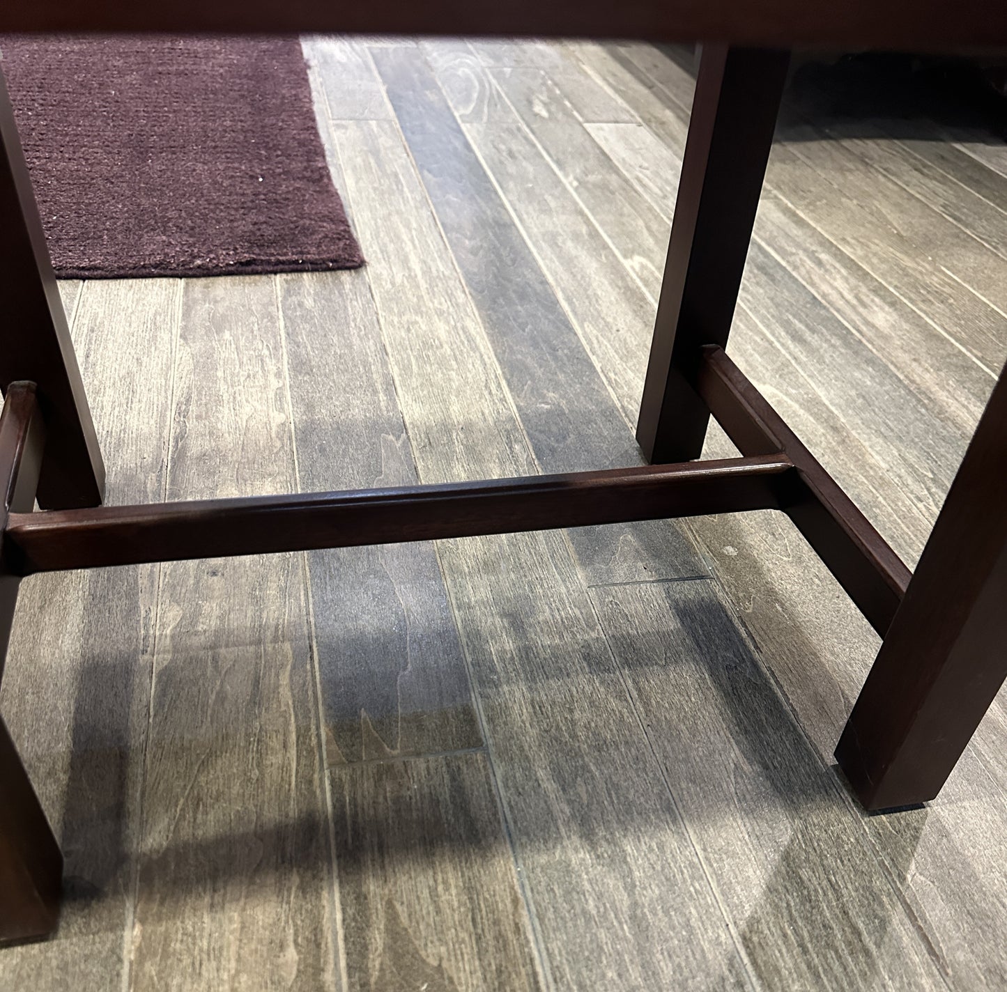 Antique Footstool, reupholstered (white) (0C400T)