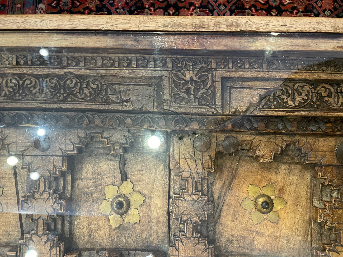 Antique Indian Door Panel Coffee Table (0HI003)