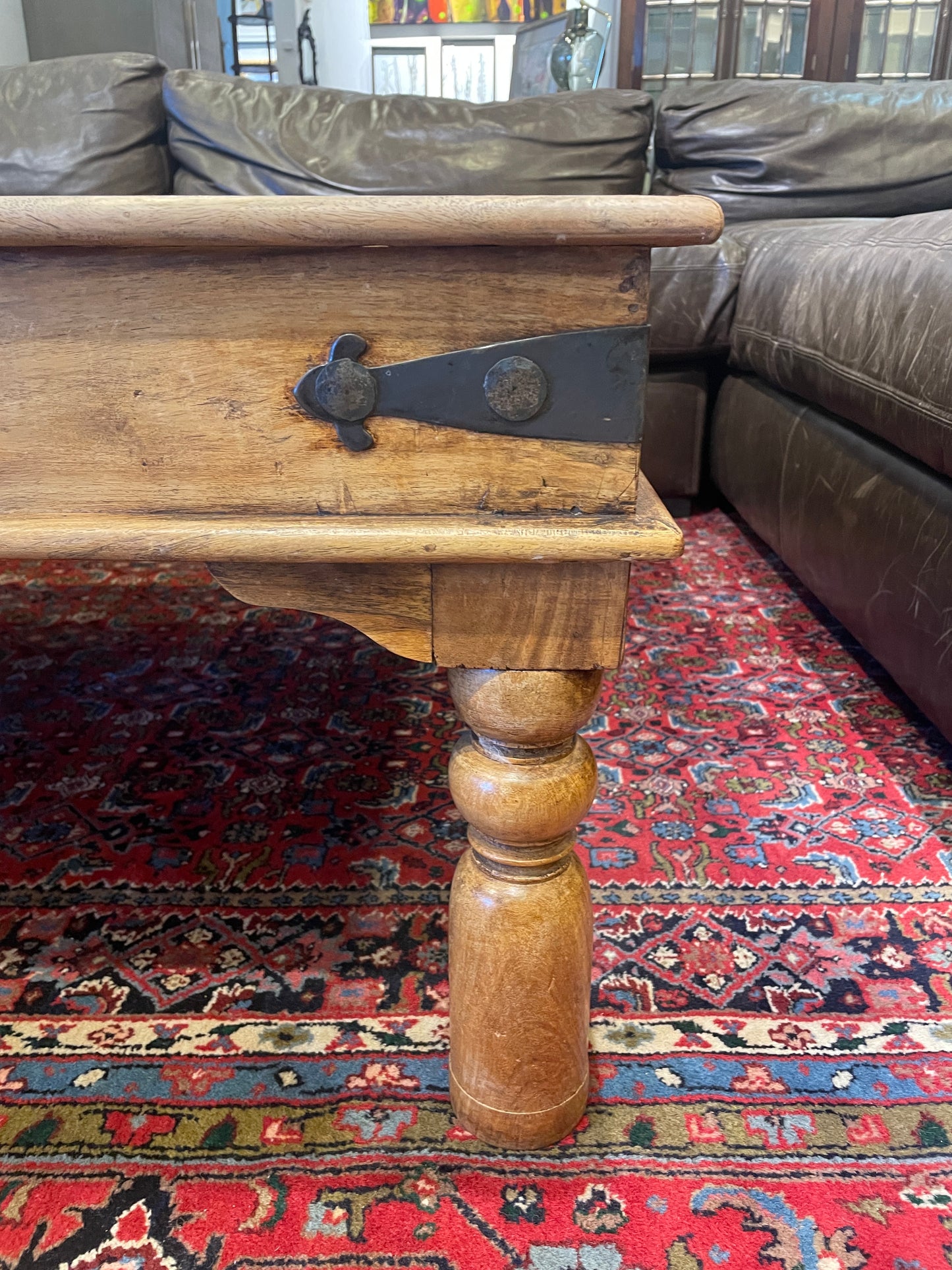Antique Indian Door Panel Coffee Table (0HI003)