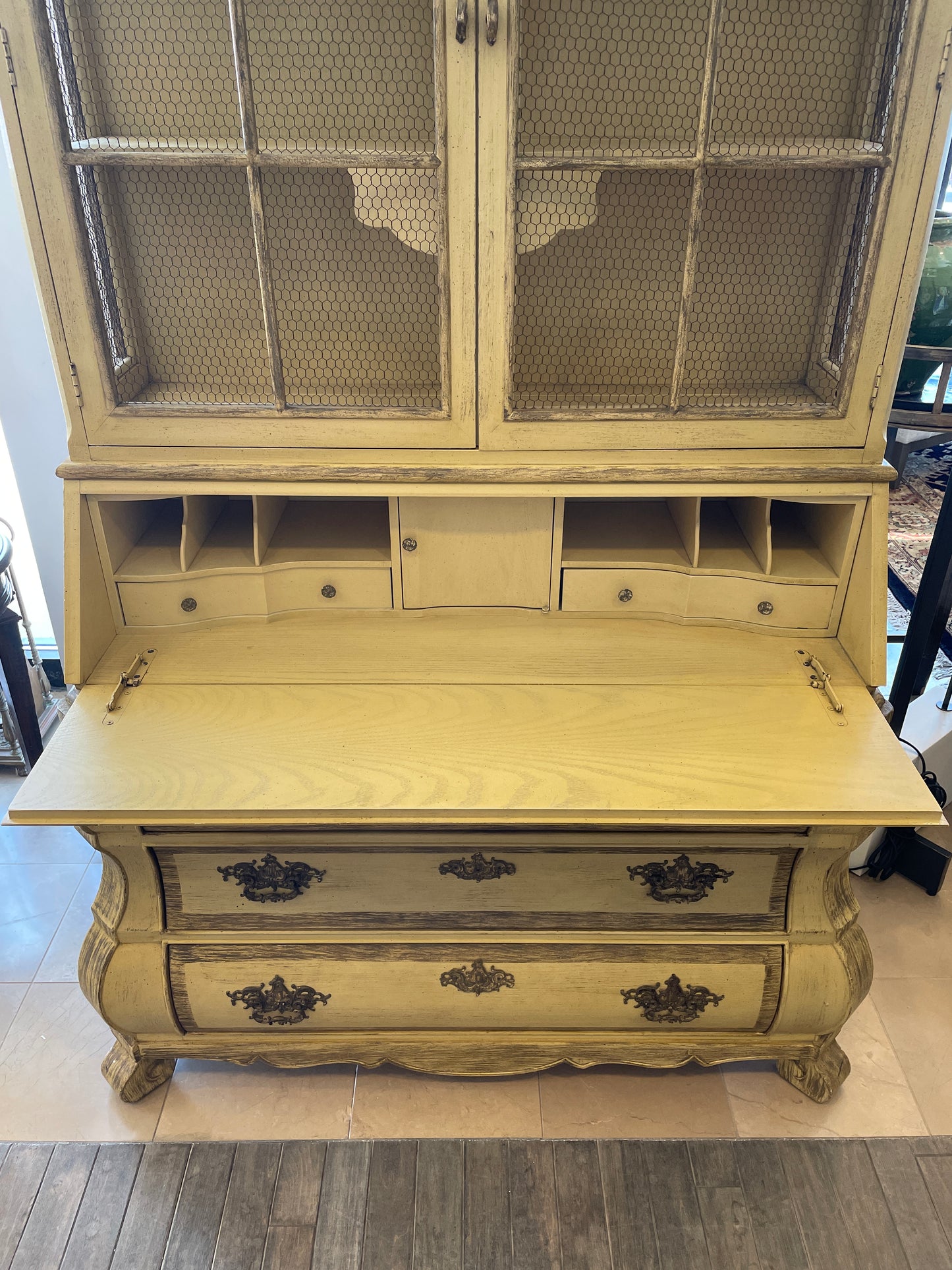 Henredon "Dorothy Draper" Bookshelf Secretary, 1960s (0JF002)