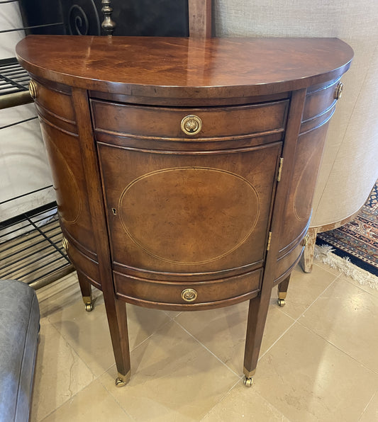 Modern History "Covington" Demilune Console