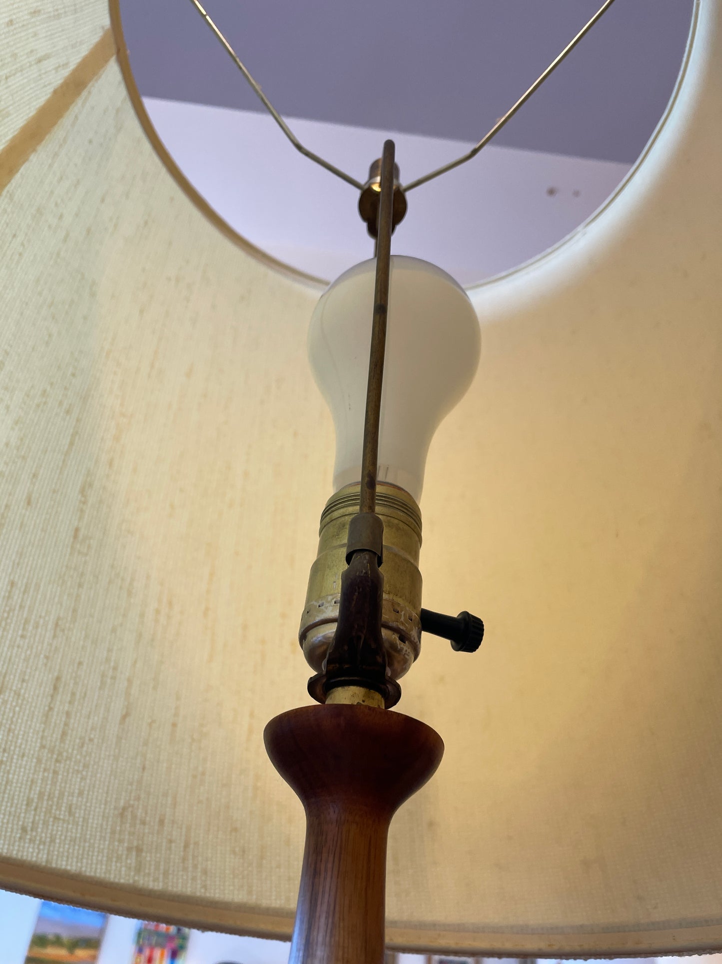 Brutalist Mid Century Glazed Lamp (0OV003)