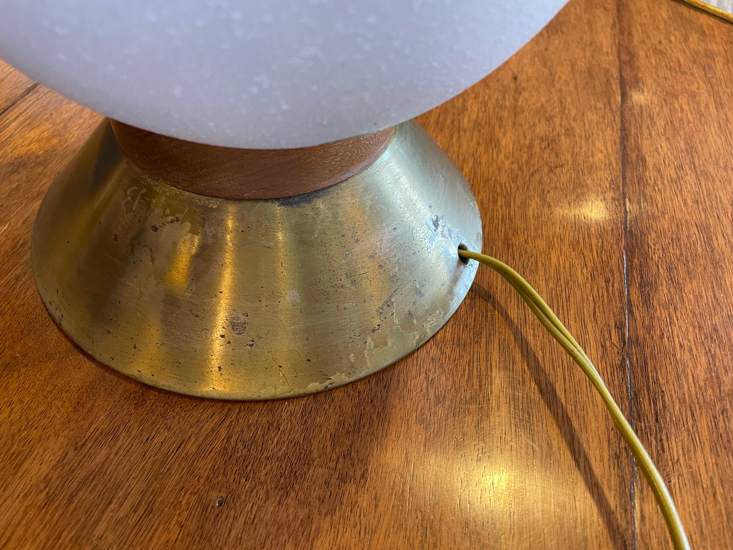 Brutalist Mid Century Glazed Lamp (0OV003)