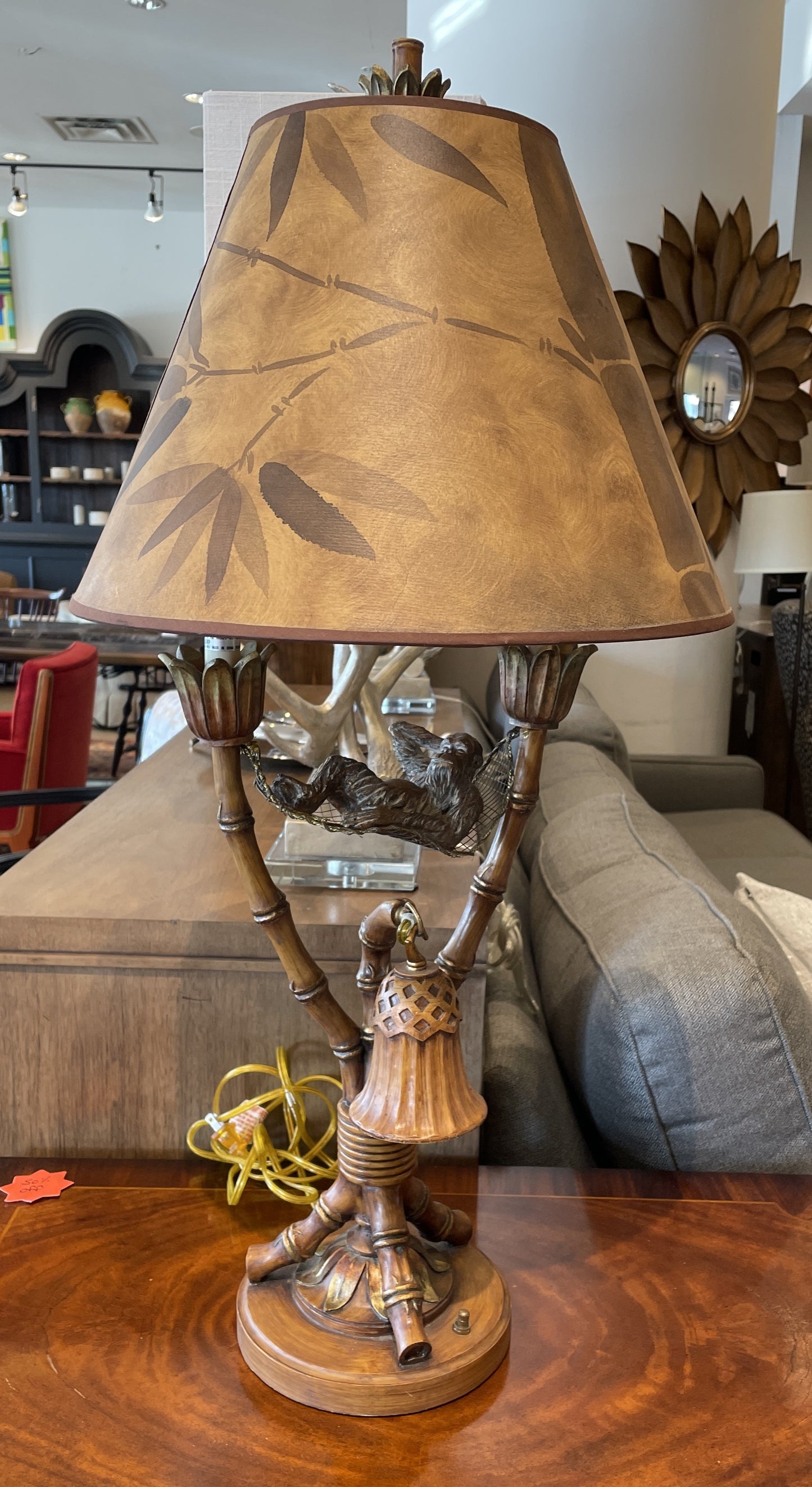 Resin Monkey Lamp (0L701O)