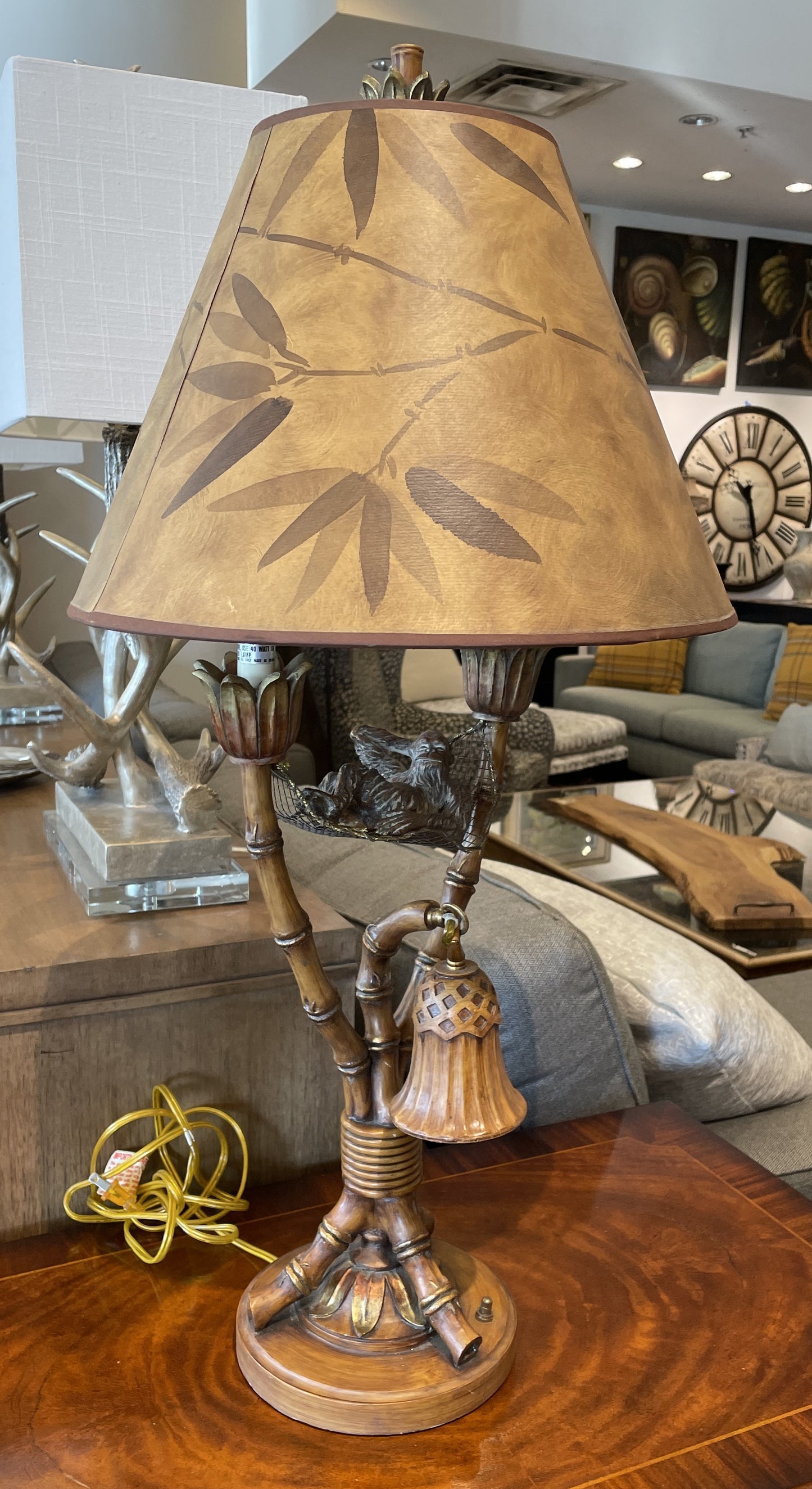 Resin Monkey Lamp (0L701O)