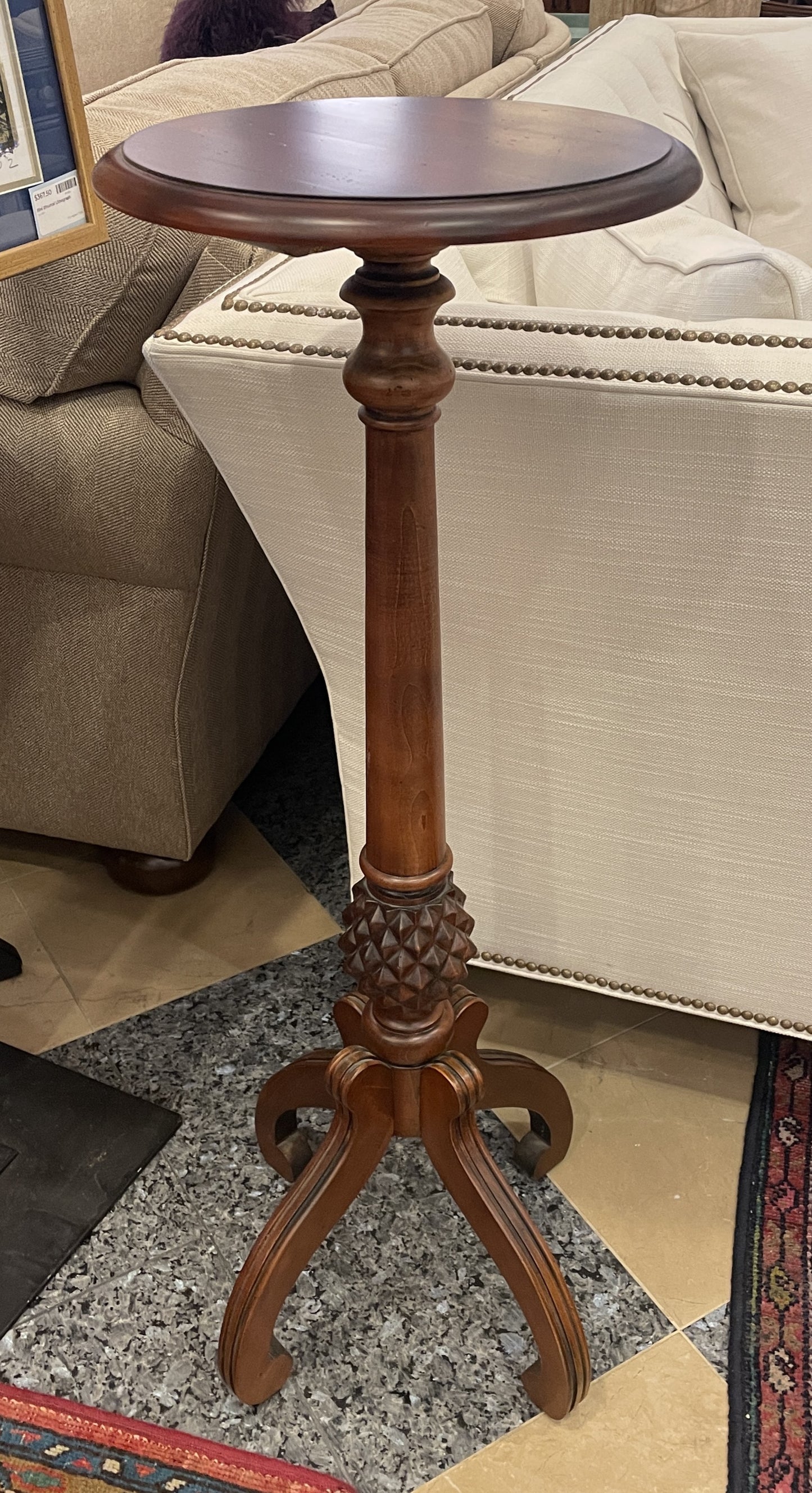 Ethan Allen British Colonial Classic Pineapple Pedestal (0H9003)
