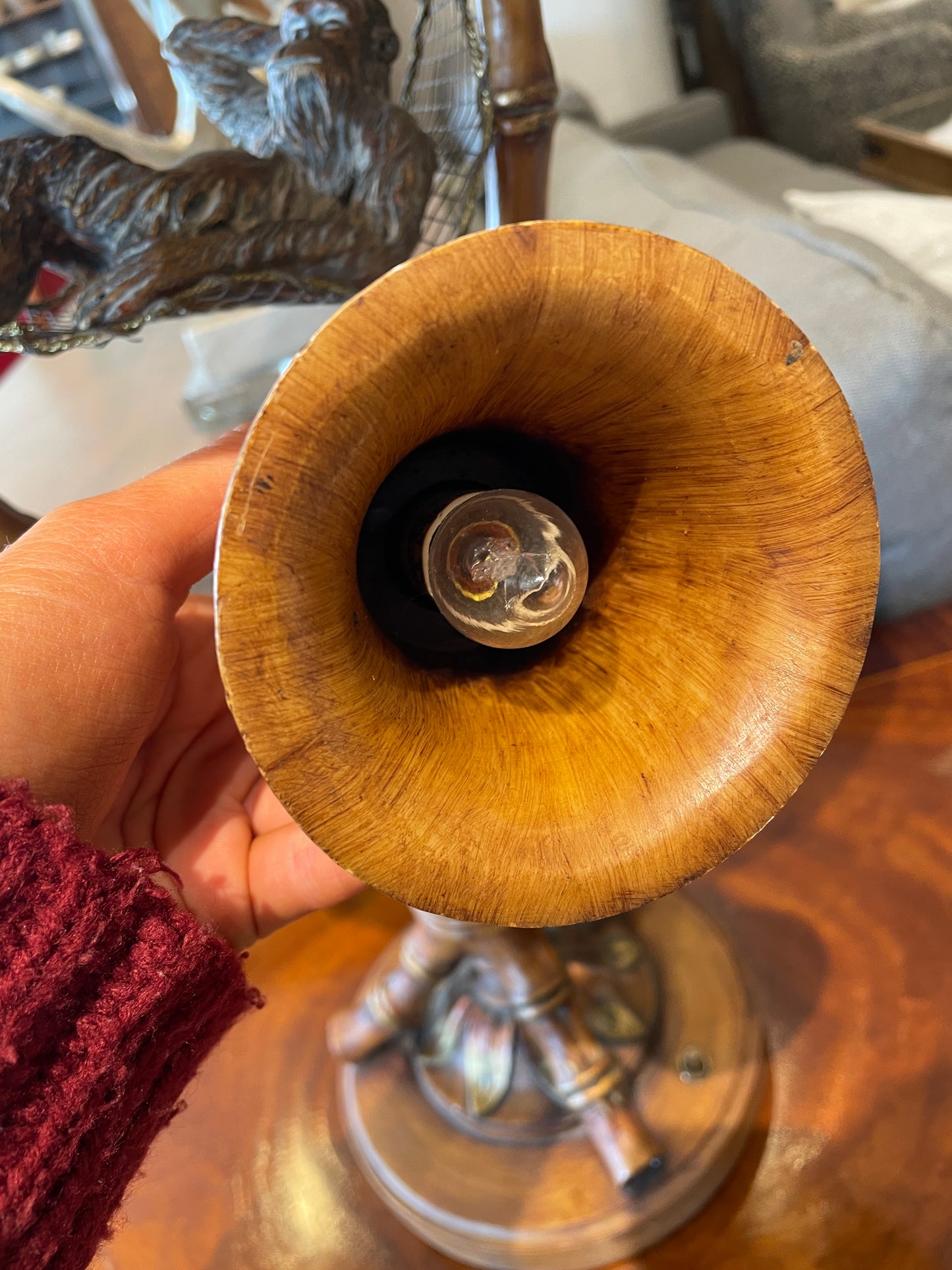 Resin Monkey Lamp (0L701O)