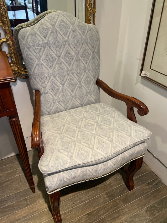 Century Louis XVI Style Blue Host Chair
