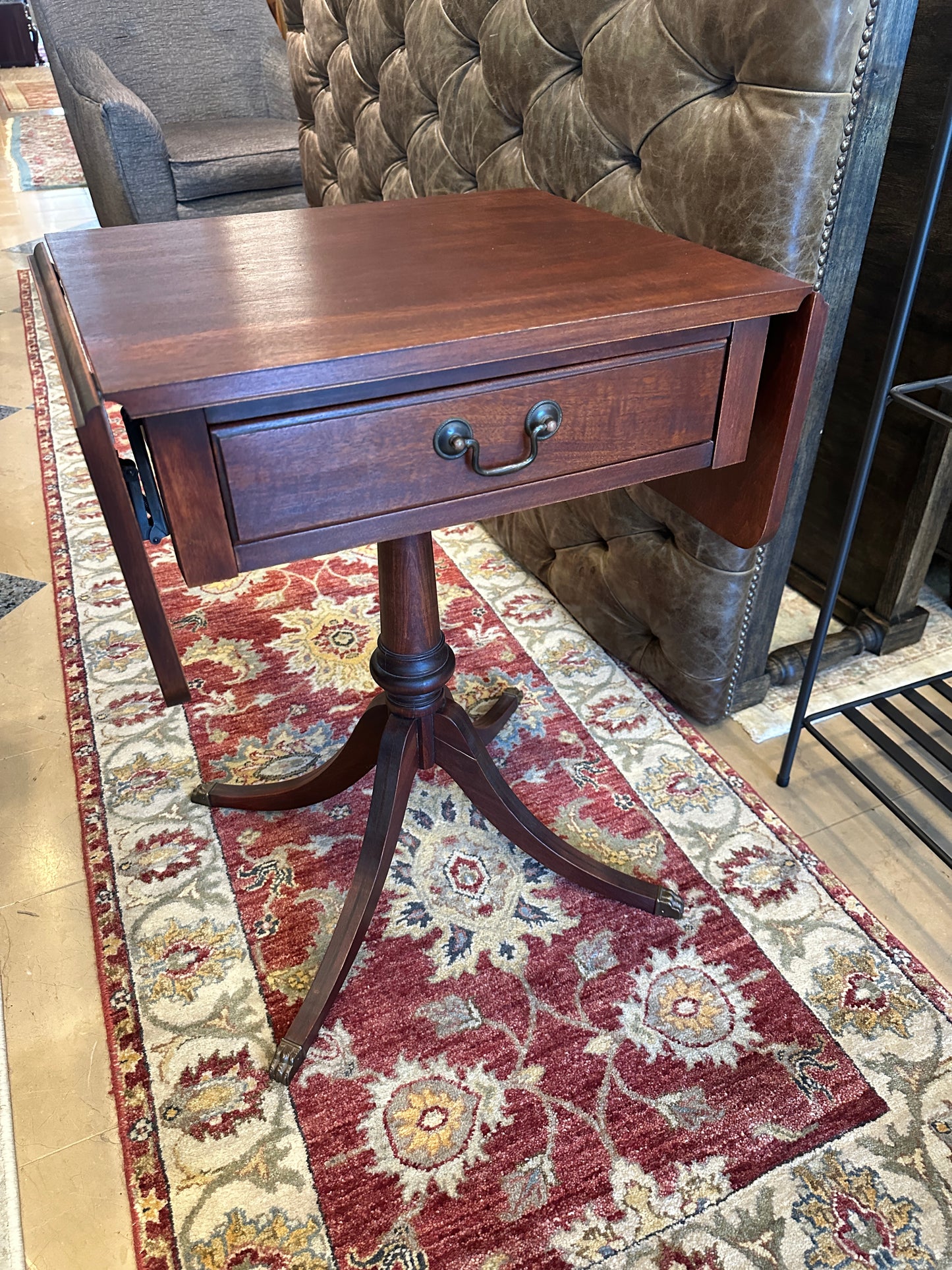 Small Drop Leaf with Drawer End Table (0C401D)